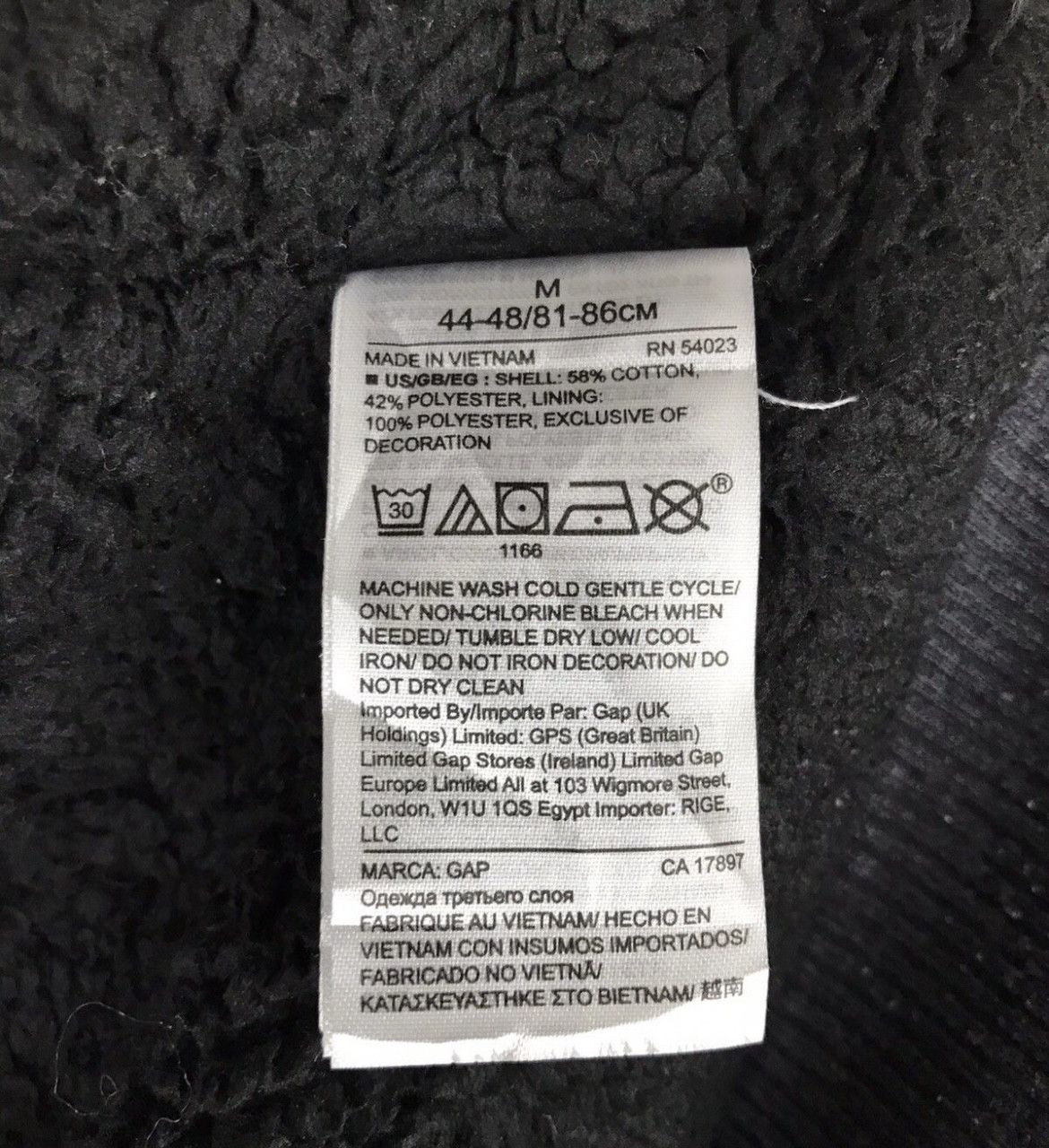 Gap 🔥Gap Logo Arch Faux Fur Fleece Zipper Hoodies Size US M / EU 48-50 / 2 - 7 Thumbnail