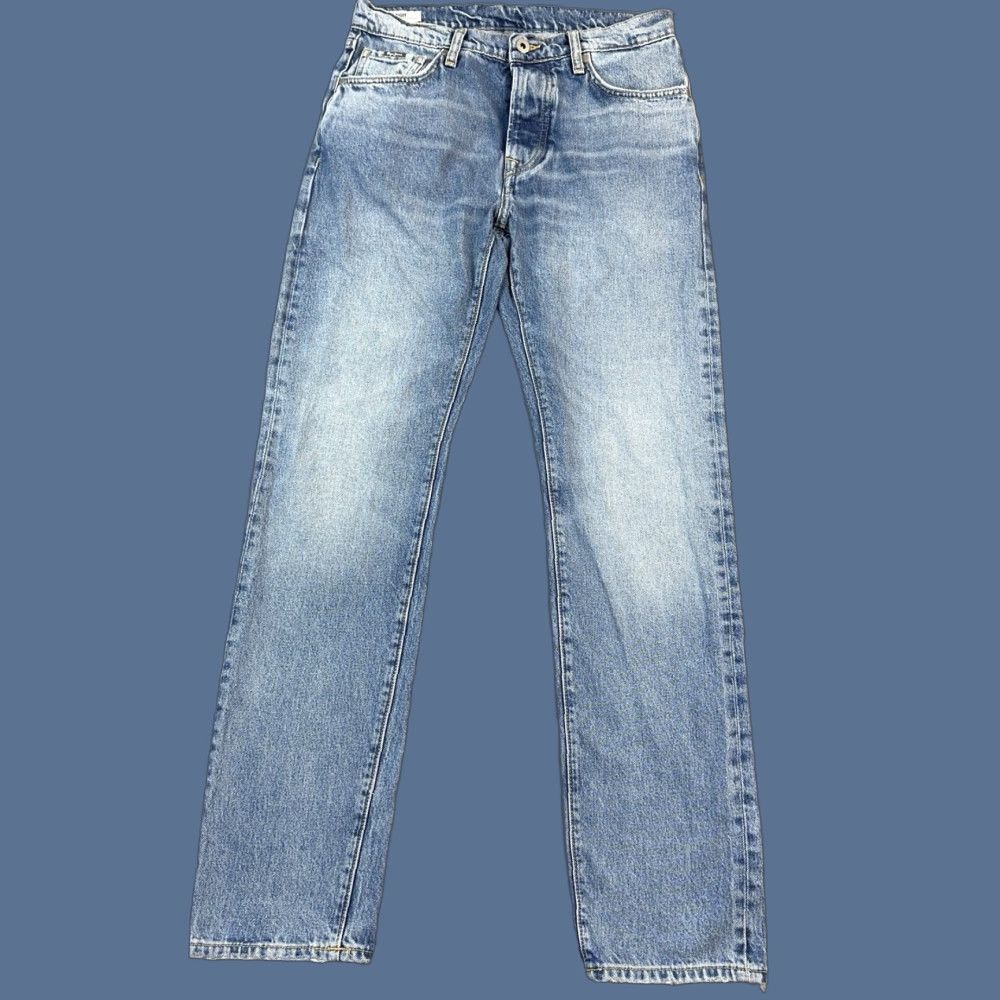 Pepe Jeans VINTAGE Pepe Jeans London Jeans Mens 30x32 Blue Denim Straight Leg Button Fly Casual Relaxed 30 Blue 90s Gothic Grunge Hip Hop Punk Logo Jeans Mens Size US 30 / EU 46 - 1 Thumbnail