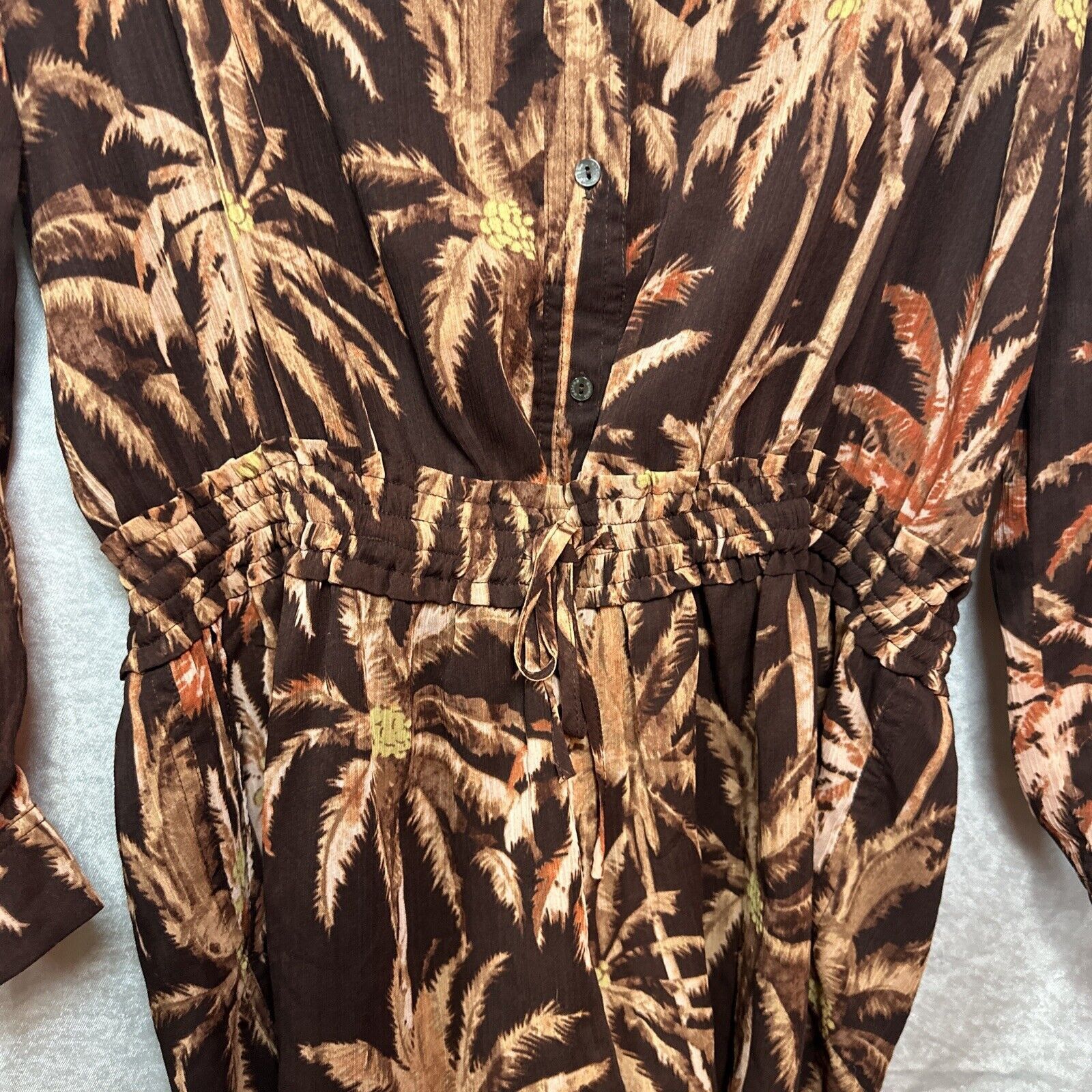 Scotch & Soda Scotch & Soda Fading Roads Tropical Romper Womens L Grunge Size 34" / US 12 / IT 48 - 5 Thumbnail