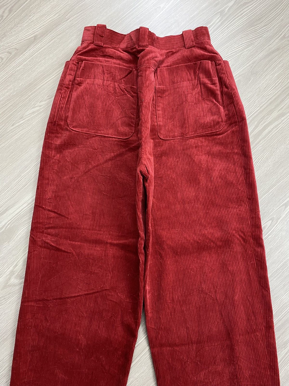 Christian Dior Monsieur 1990s Vintage Christian Dior Sport Red Corduroy Baggy Pants Size 38" / US 16 / IT 52 - 12 Thumbnail
