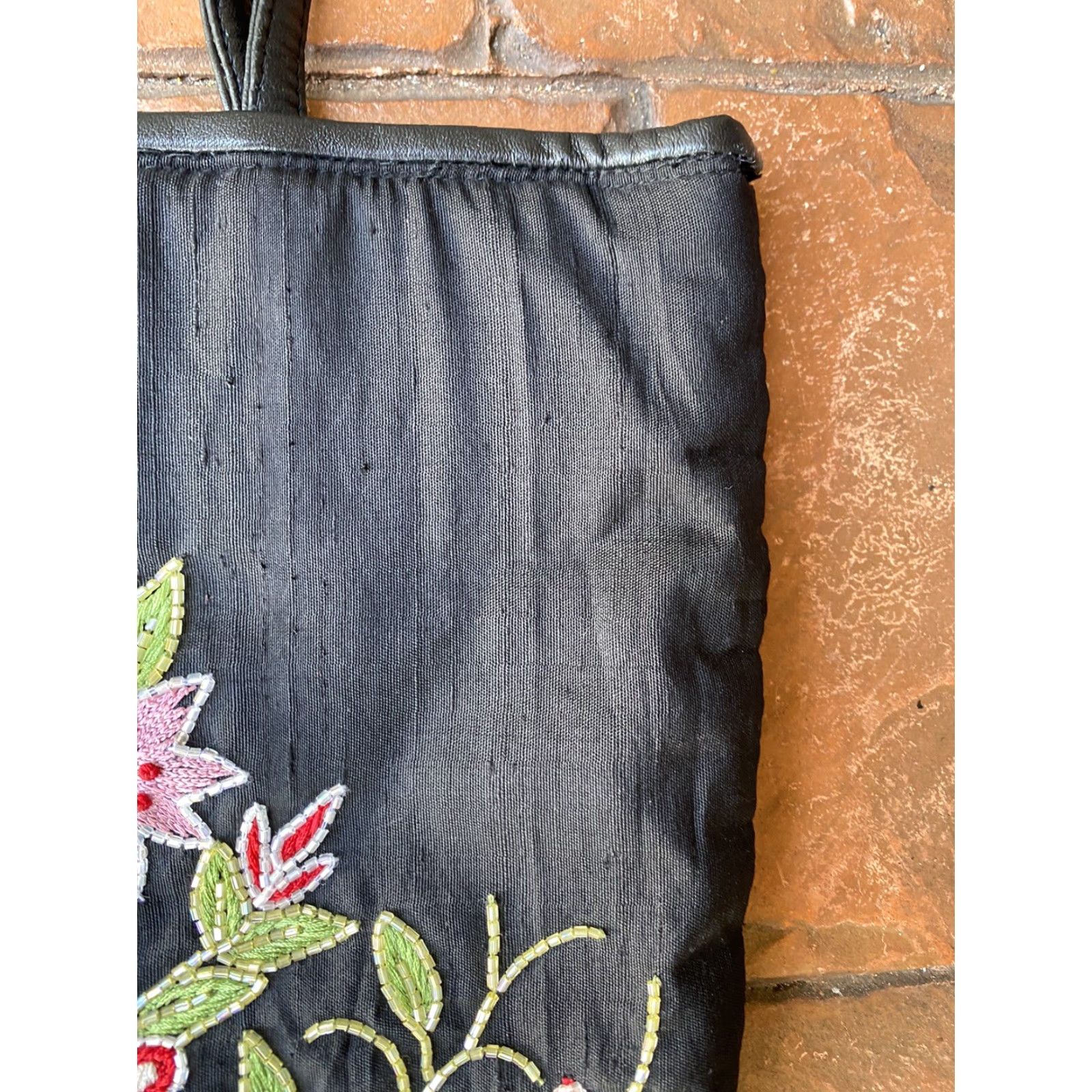 Vintage VINTAGE Christina Floral Beaded And Sequined Hand Tote Bag Size ONE SIZE - 4 Thumbnail