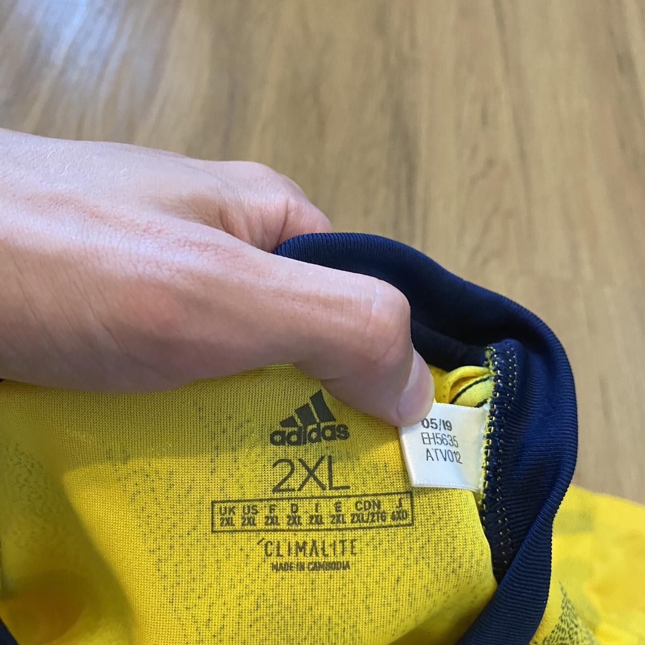 Adidas 2019-20 Arsenal Away Adidas Football Shirt Premier League Size US XXL / EU 58 / 5 - 4 Thumbnail