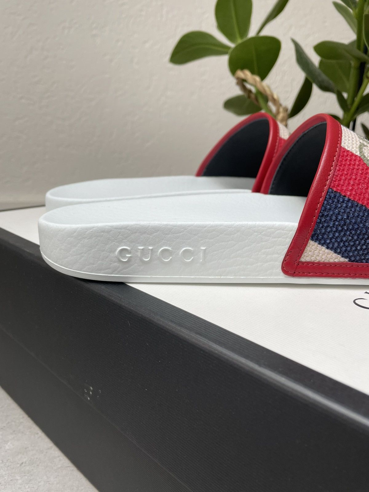 Gucci Gucci logo Sylvie slide sandal Size US 8 / EU 41 - 4 Thumbnail