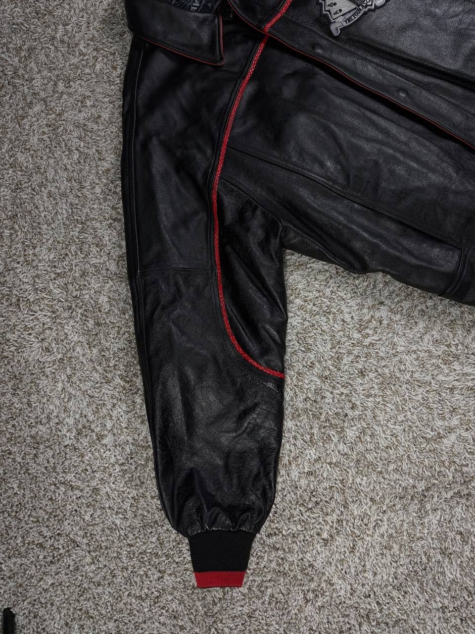 Avirex Vintage Avirex King Casino All Leather Stadium Bomber Jacket Size US XXL / EU 58 / 5 - 7 Thumbnail