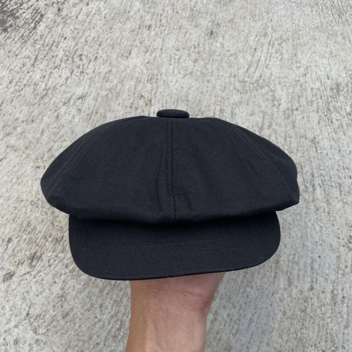 image of All Black x Black Newsboy Hat, Men's