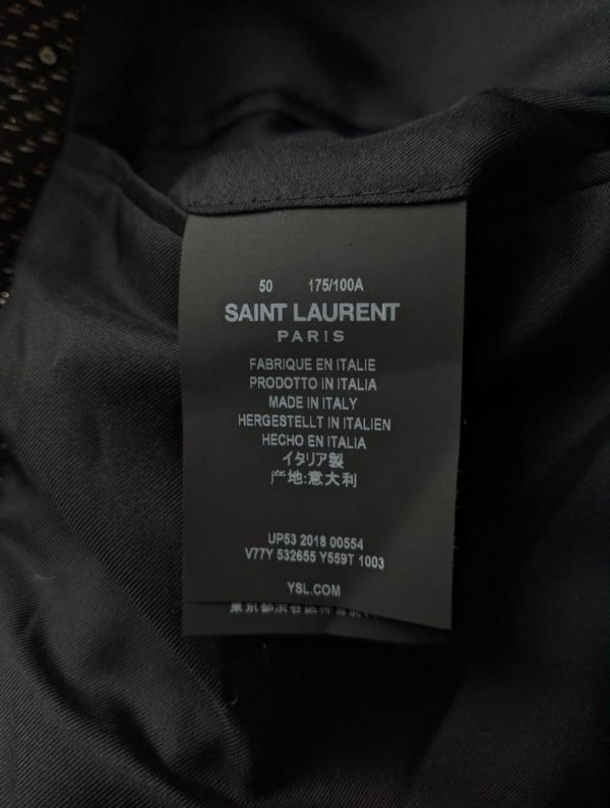 Saint Laurent Paris Saint Laurent Paris Sequinned Blazer Size 50R - 5 Thumbnail
