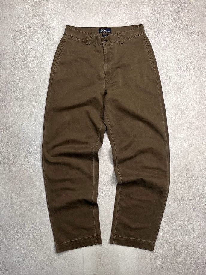 Polo Ralph Lauren × Vintage Vintage Polo Ralph Lauren Baggy Brown Denim Jeans Y2K 34 Size US 34 / EU 50 - 2 Thumbnail