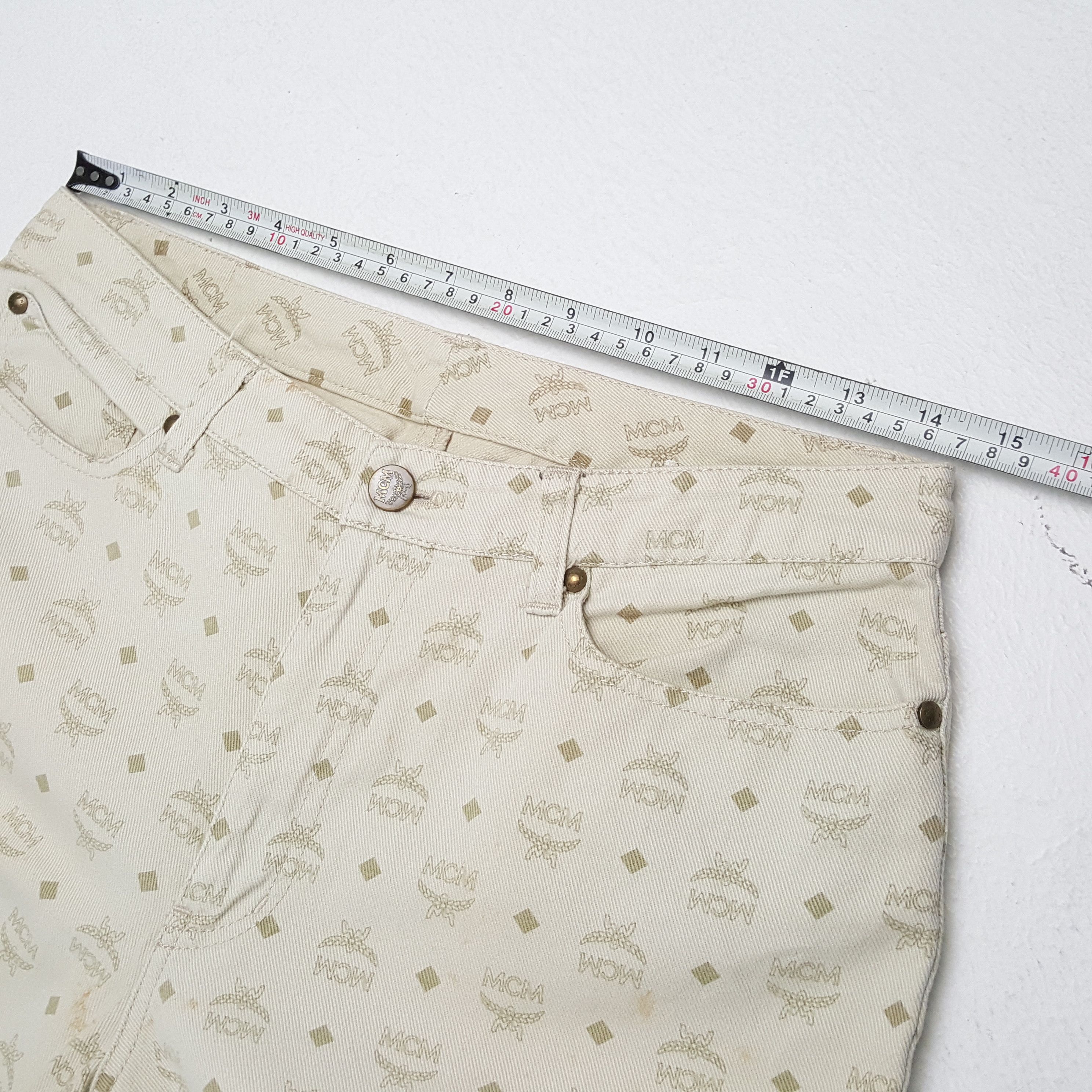 MCM × Vintage Vintage MCM LEGERE Fashion Brand Monogram Style Pants Size US 29 - 7 Thumbnail
