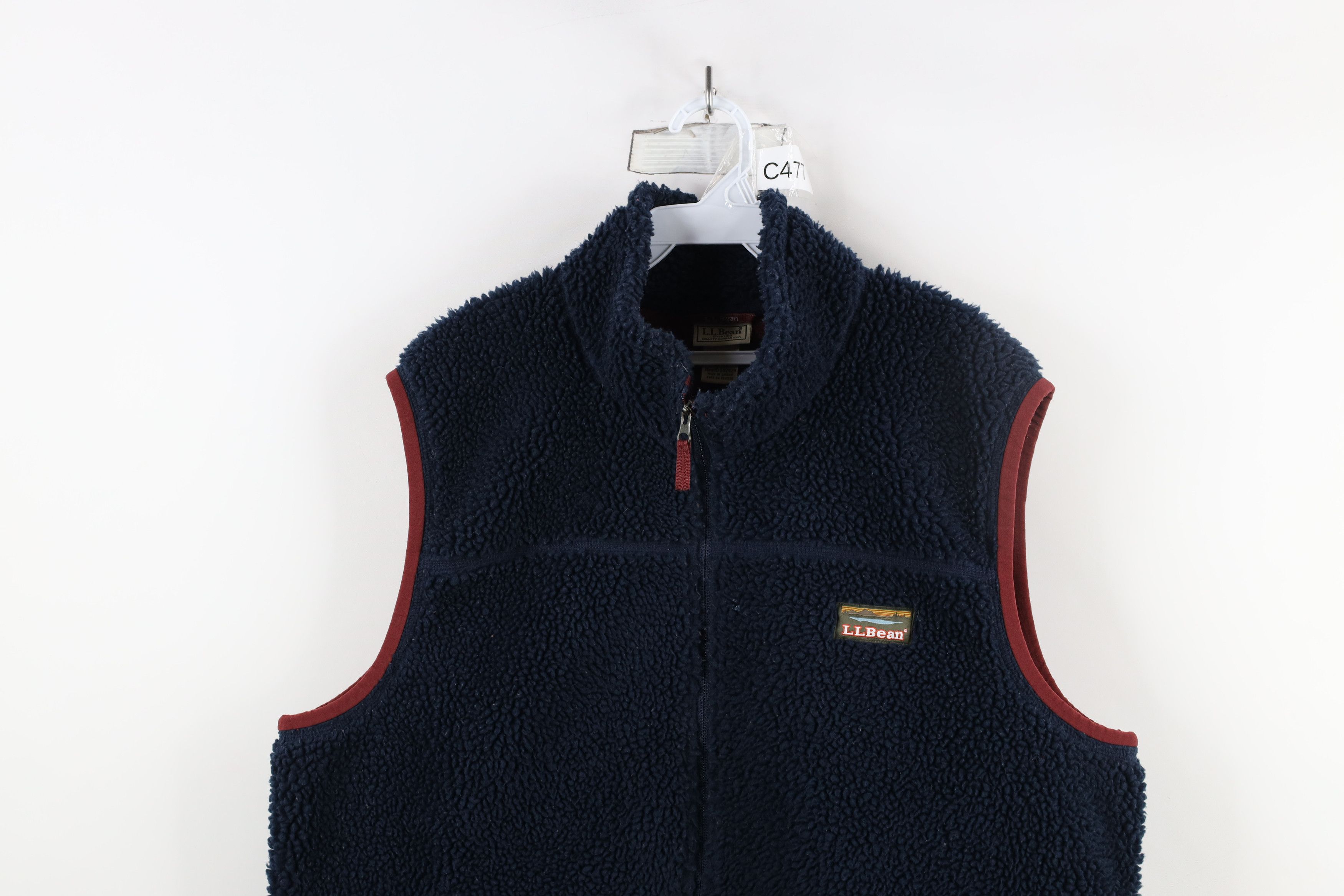 L.L. Bean Vintage LL Bean Deep Pile Fleece Full Zip Vest jacket Blue Size US XL / EU 56 / 4 - 2 Thumbnail