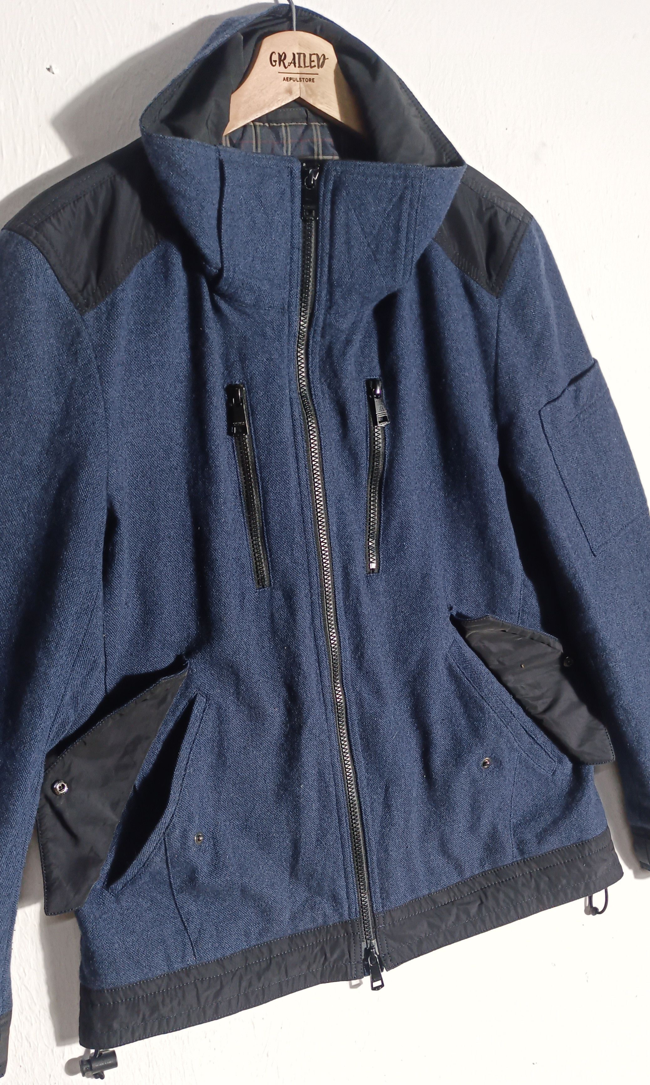 Burberry Burberry Black Label Nova Check Double Zipper Wool Outer Size US L / EU 52-54 / 3 - 4 Thumbnail