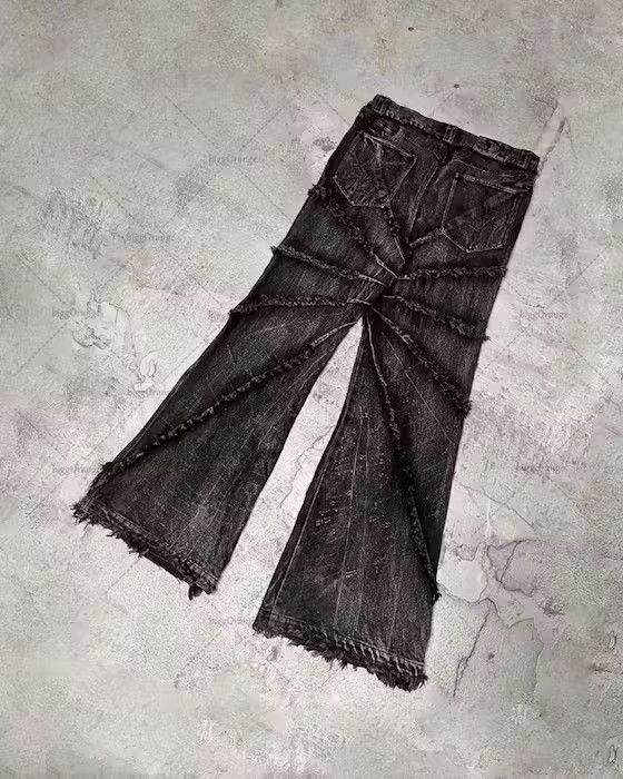 Japanese Brand Versatile Distressed Denim Pant Size US 34 / EU 50 - 4 Thumbnail