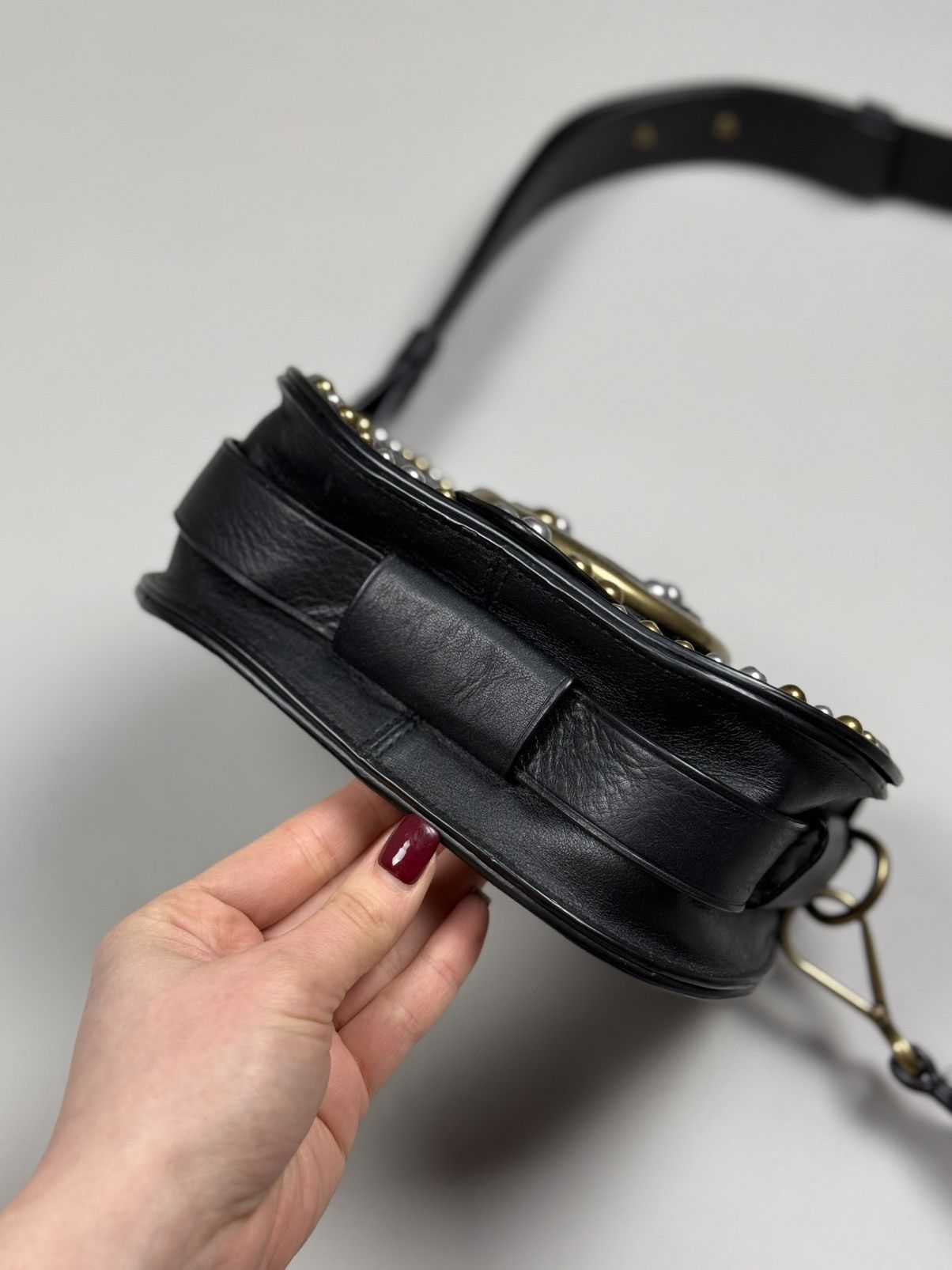 Polo Ralph Lauren Polo Ralph Lauren Leather Studded Lennox Crossbody Bag Size ONE SIZE - 9 Thumbnail