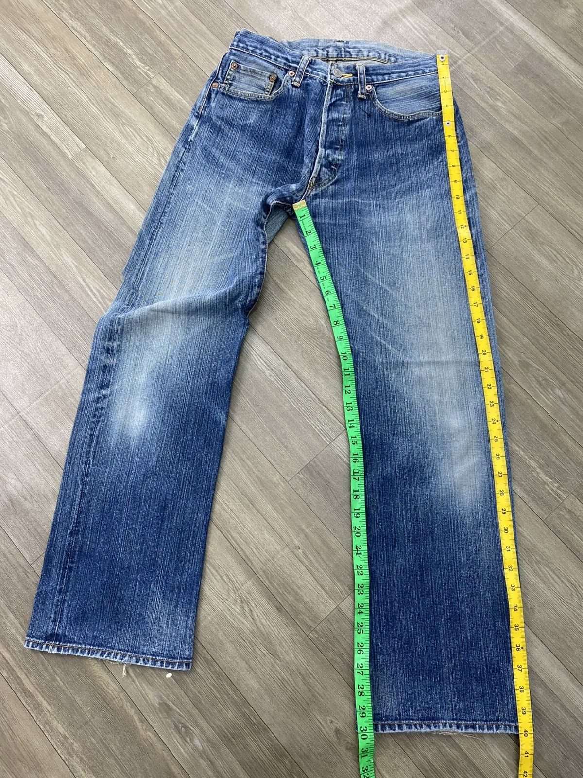 Studio D'Artisan 🇯🇵Vintage Studio D’artisan Japan Selvedge Distressed Jeans Size US 28 / EU 44 - 21 Thumbnail