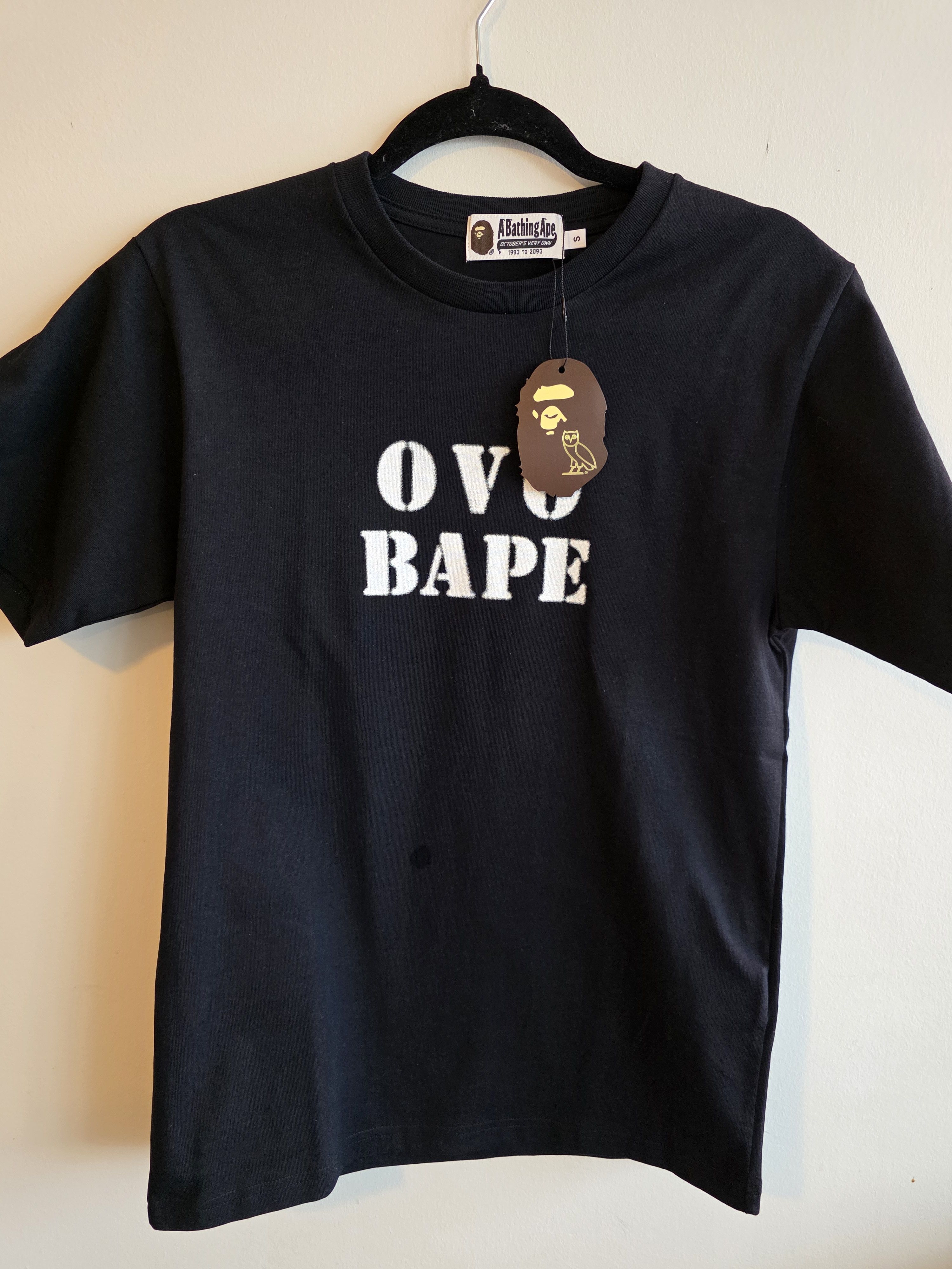 Bape × October's Very Own Bape X OVO Black Tee Size Small Size US S / EU 44-46 / 1 - 1 Thumbnail