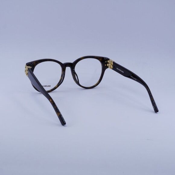 Balenciaga Balenciaga BB0173O 002 Eyeglasses Havana 51mm Round Frame Size ONE SIZE - 7 Thumbnail