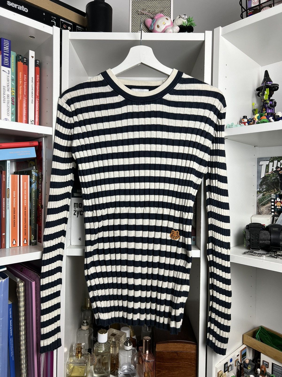 Designer × Kenzo Kenzo striped longsleeve sweater M designer luxury casual Size M / US 6-8 / IT 42-44 - 1 Thumbnail