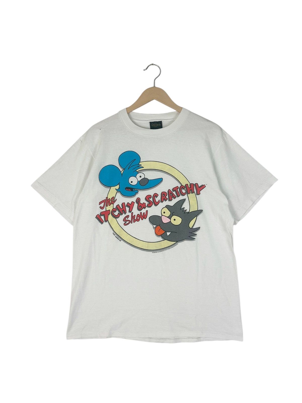 The Simpsons × Vintage Rare! Vintage 90s The Itchy & Scractchy Show /Matt Greoning Size US L / EU 52-54 / 3 - 1 Thumbnail