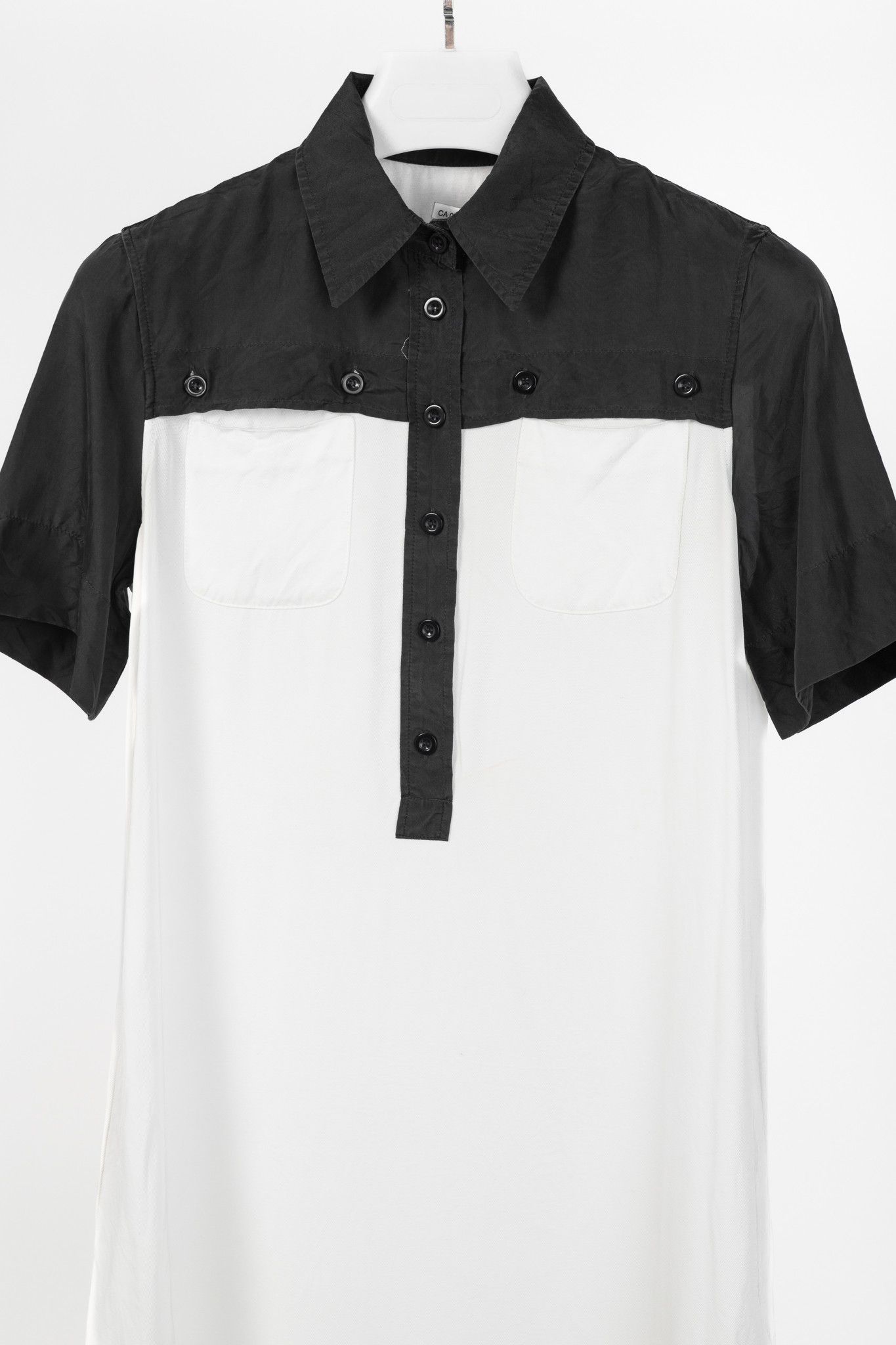 See by Chloe See by Chloe Black & White Polo A-Line Mini Dress Size S / US 4 / IT 40 - 3 Thumbnail