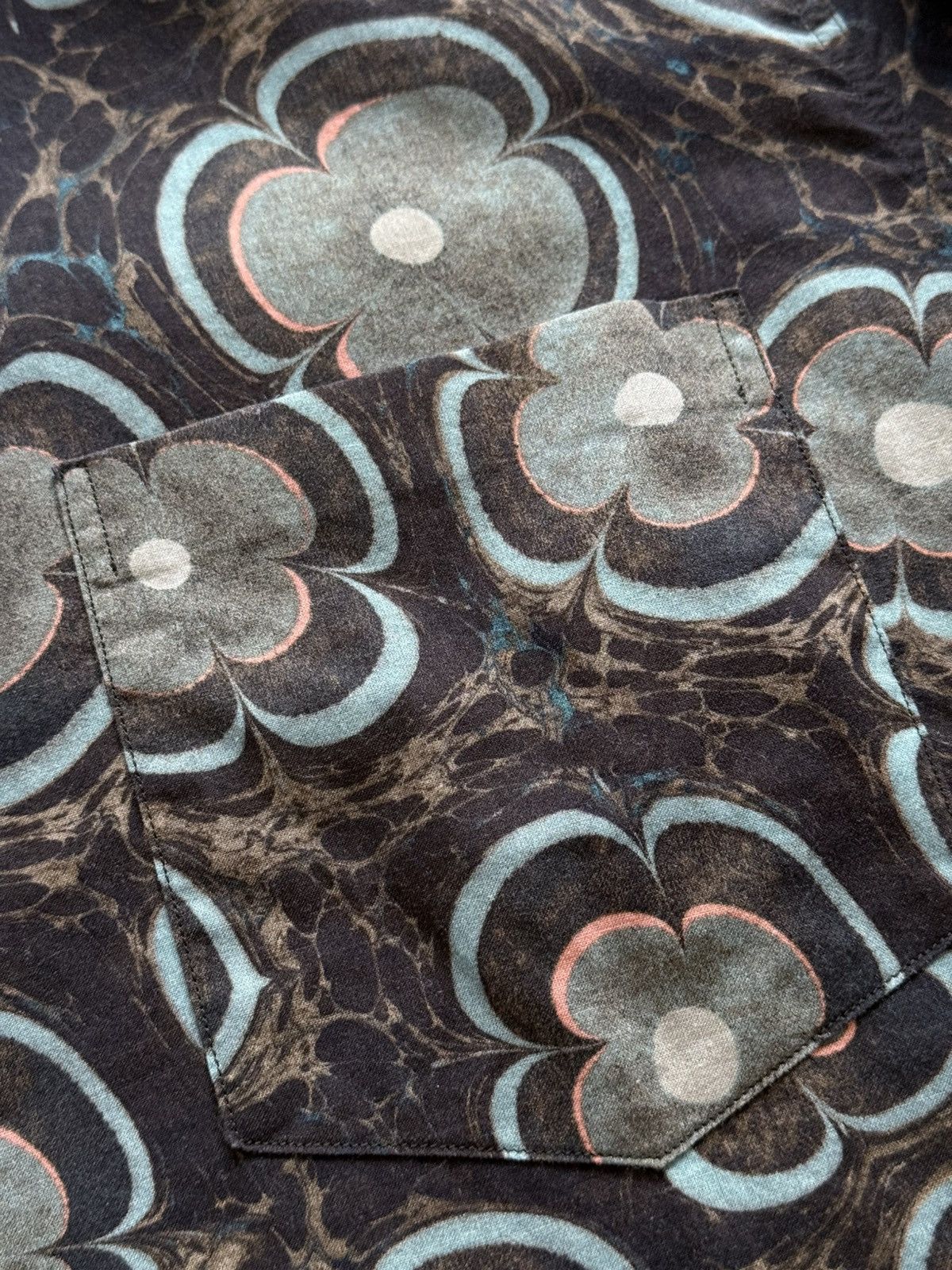 Dries Van Noten Dries Van Noten Floral Print Button Up Shirt Size US M / EU 48-50 / 2 - 10 Thumbnail