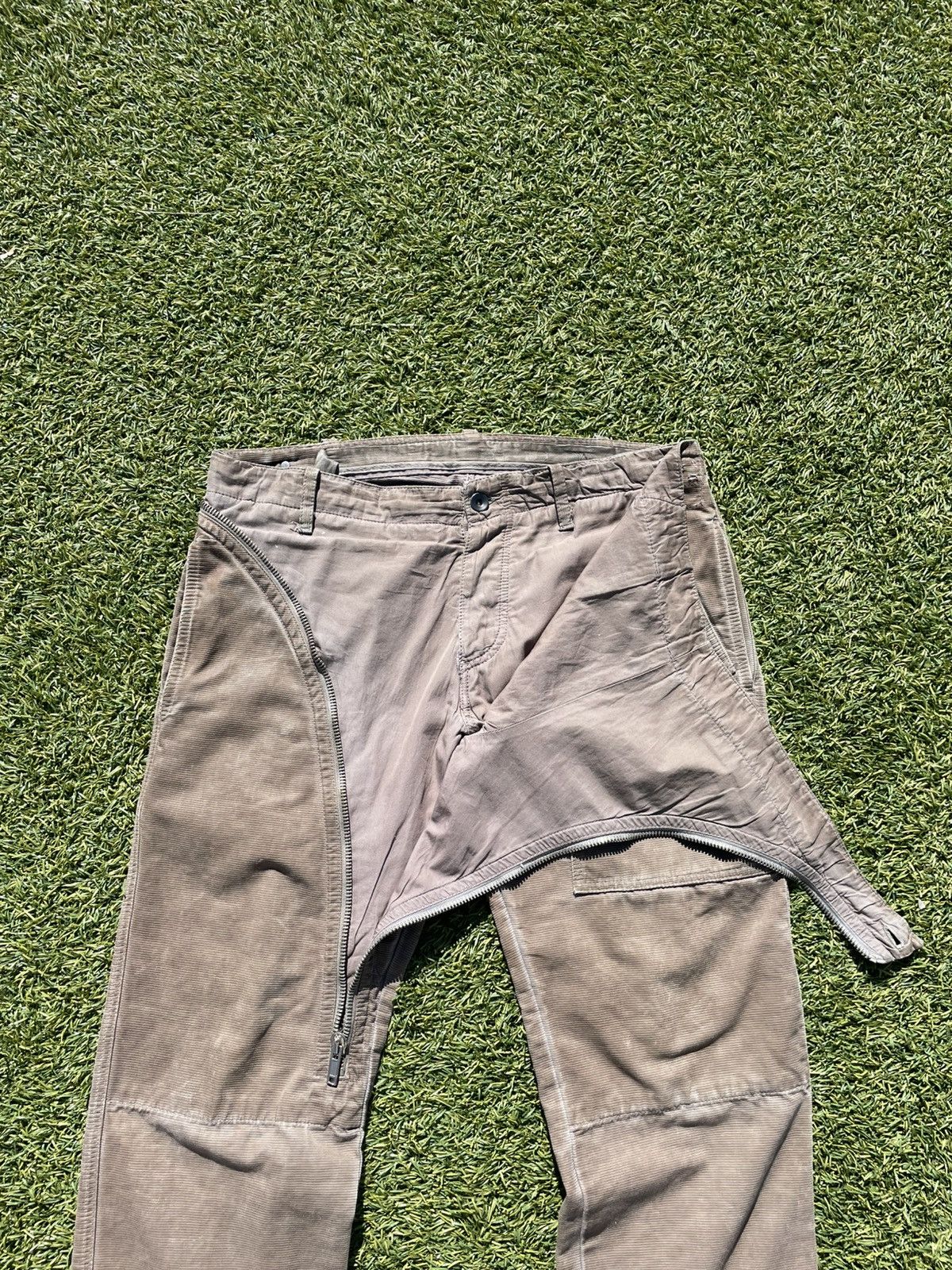 Rick Owens SS09 “Strutter” - Rick Owens Double Layered Aircut Denim Size US 32 / EU 48 - 2 Thumbnail