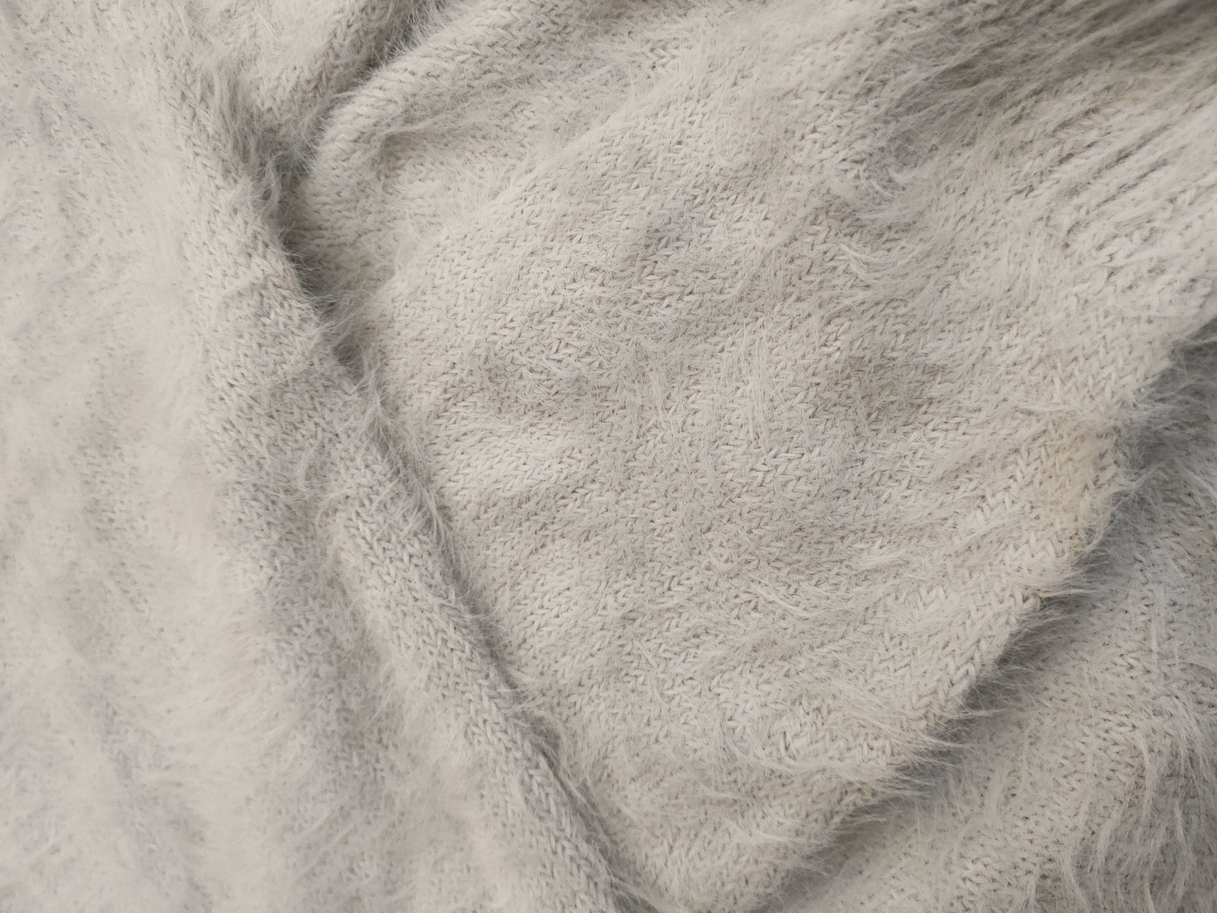 Japanese Brand DL One Way Gray Fur Mohair Knitwear #46-542 Size M / US 6-8 / IT 42-44 - 12 Thumbnail