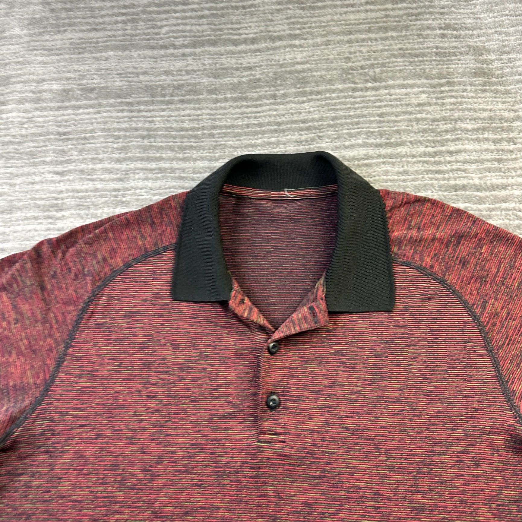 Lululemon Lululemon Polo Shirt Mens Large Red Metal Vent Tech Performance Top Shirt Mens Large Red Lululemon Metal Vent Tech Polo Size US L / EU 52-54 / 3 - 3 Thumbnail