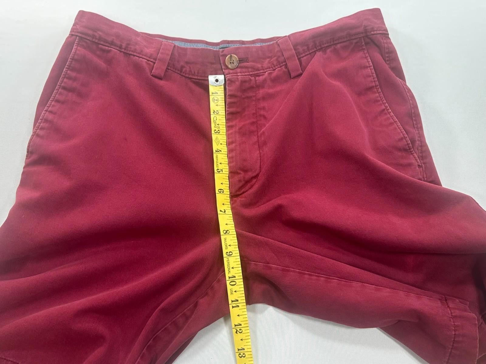 Banana Republic Banana Republic Aiden Shorts Flat Front Red Men's 31 Size US 31 - 4 Thumbnail