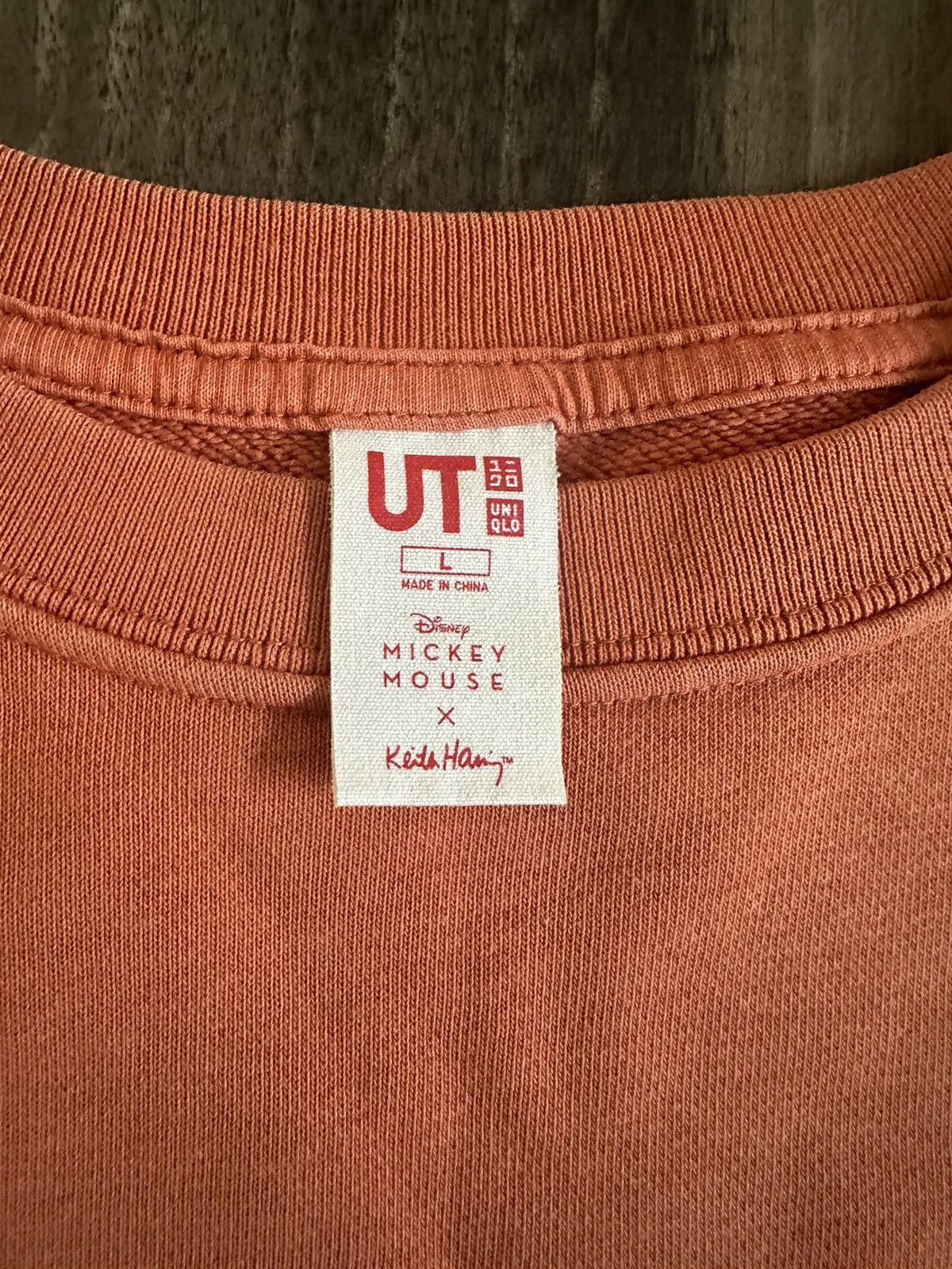 Keith Haring × Uniqlo × Vintage Uniqlo x Keith Haring x Mickey Mouse orange sweatshirt Size US L / EU 52-54 / 3 - 4 Thumbnail
