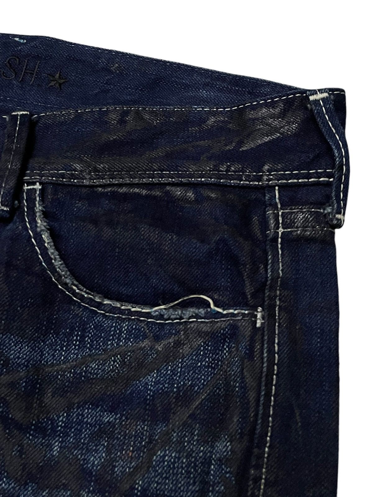 GOSTAR DE FUGA × Vanquish Vanquish Japan Paint Coated Flared Jeans Size US 32 / EU 48 - 10 Thumbnail