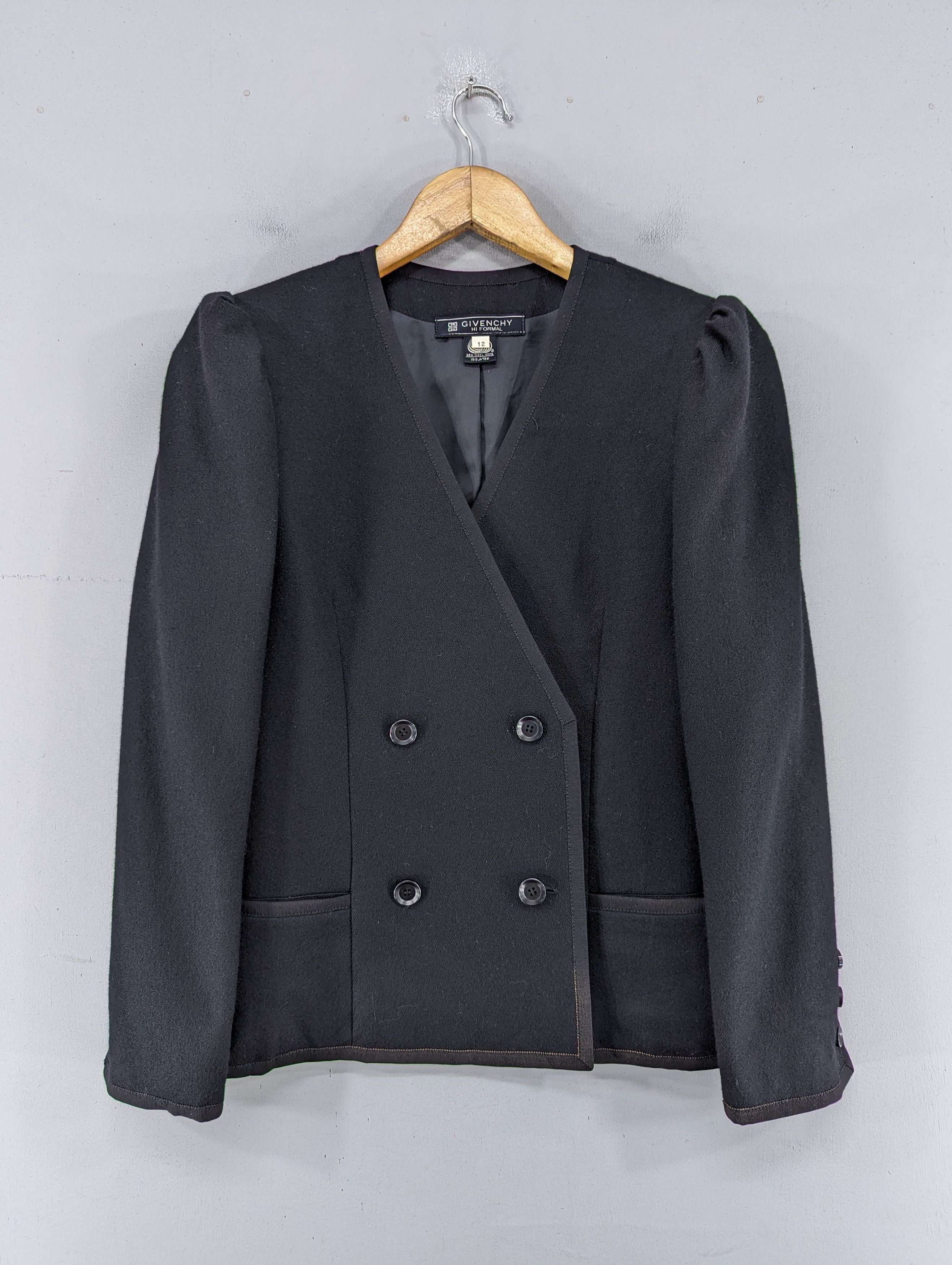 Givenchy Givenchy Hi Formal Wool Crop Coat Blazer Jacket Size XL / US 12-14 / IT 48-50 - 1 Thumbnail