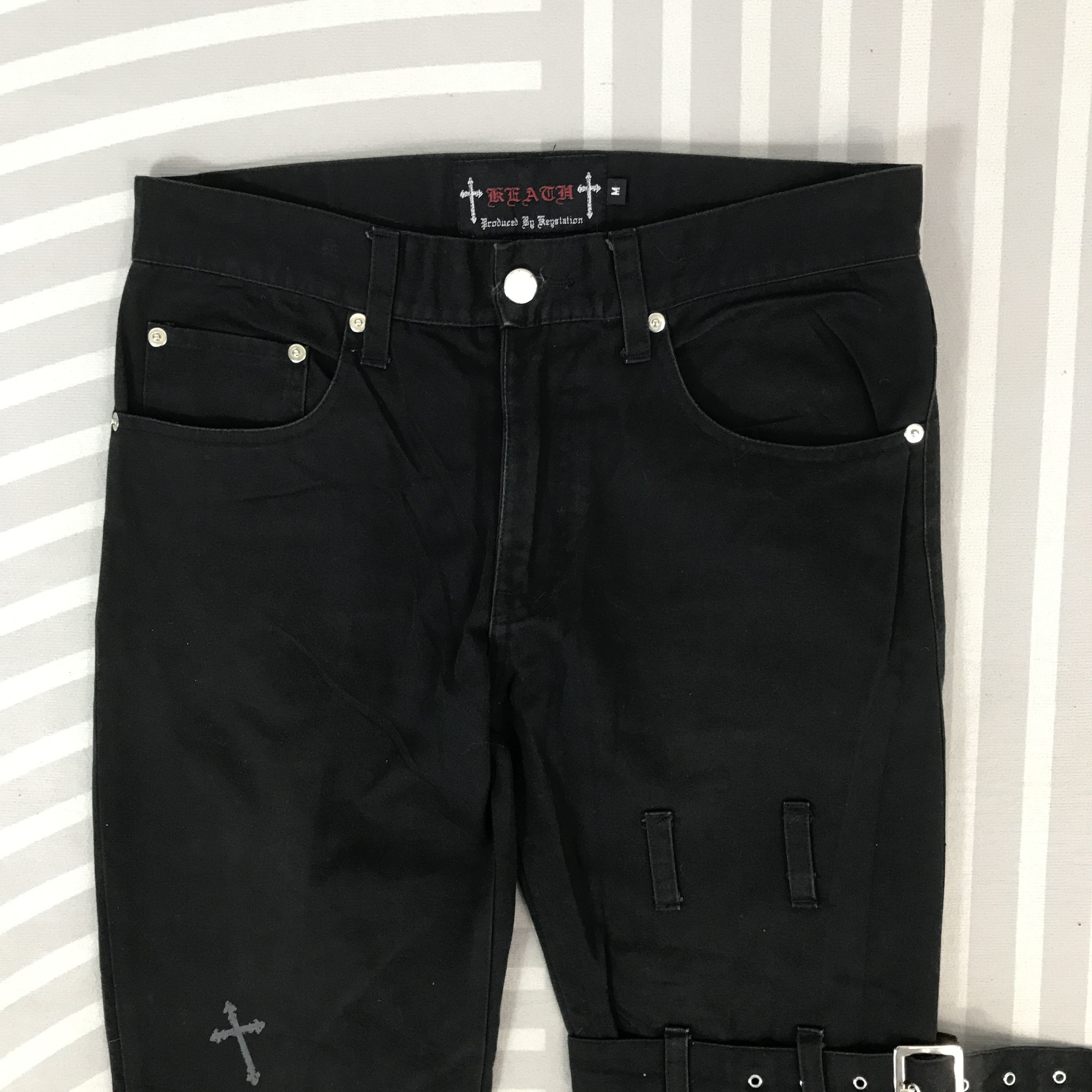 Japanese Brand Vintage Beach black Flared Pants bondage style Size US 30 / EU 46 - 2 Thumbnail