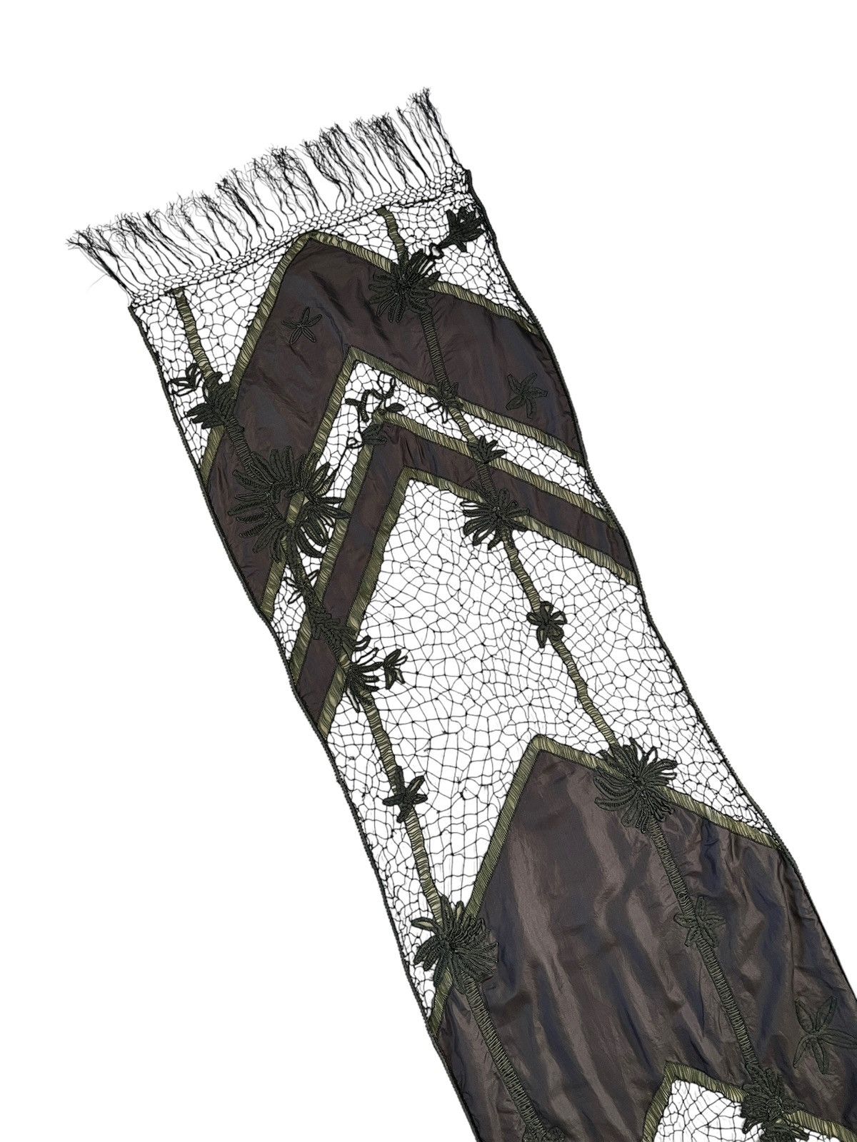Dries Van Noten Dries Van Noten Handmade Lace Silk Scarf Size ONE SIZE - 7 Thumbnail
