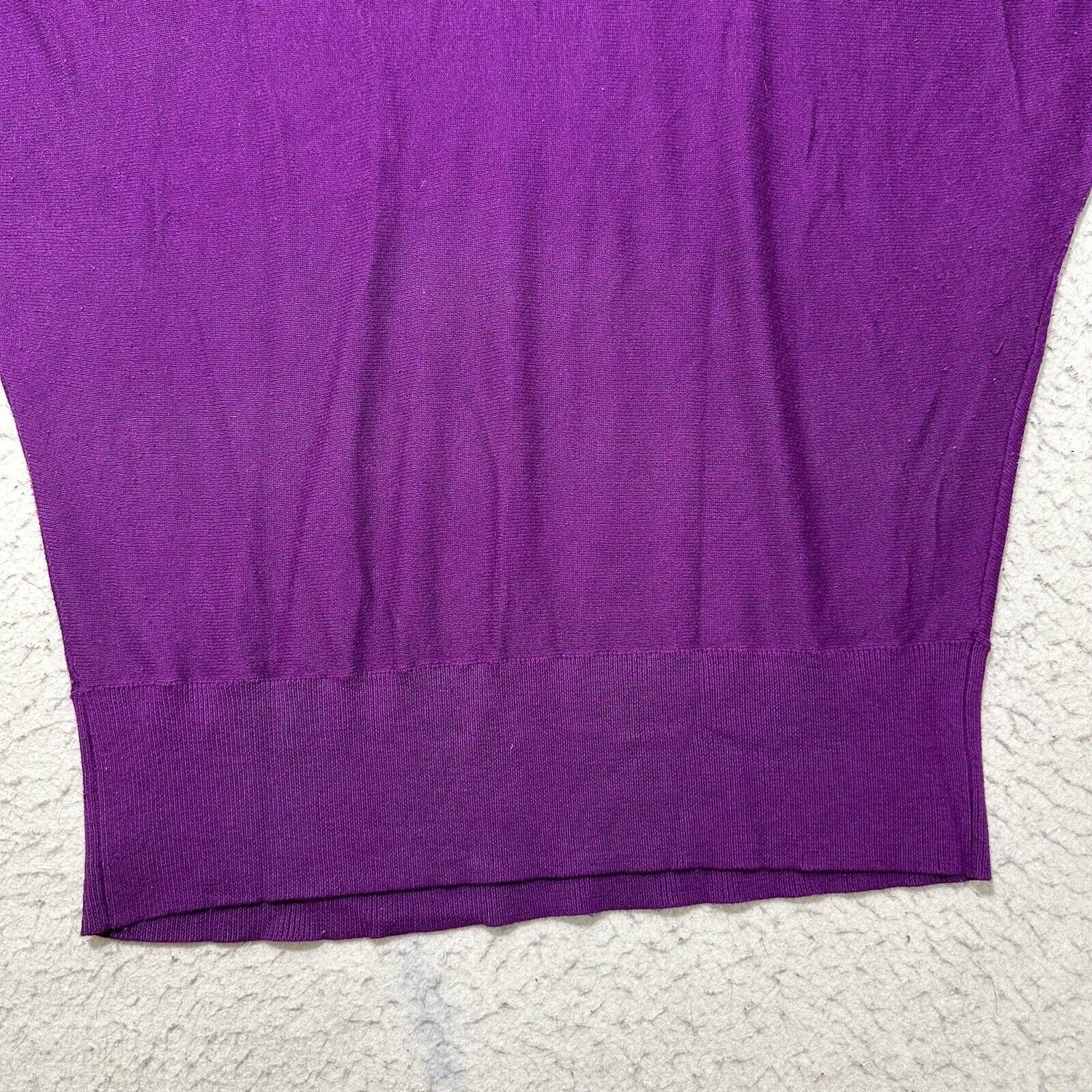 Worthington Worthington XL Knit Top Short Sleeve Purple Sweater Shirt Size XL / US 12-14 / IT 48-50 - 12 Thumbnail