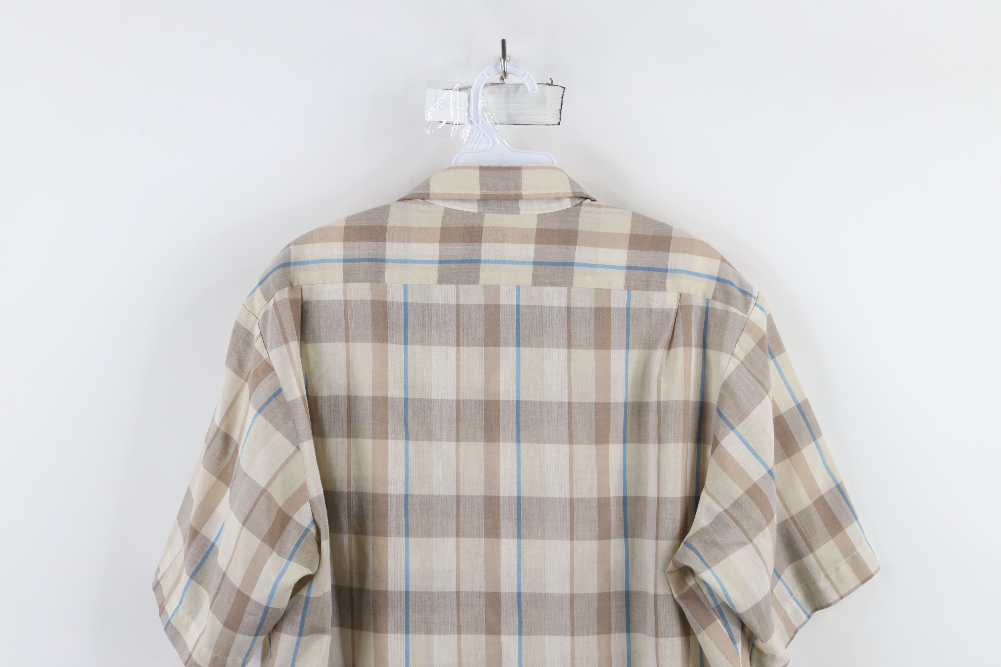 Levi's × Vintage Vintage 80s 90s Levis Short Sleeve Collared Button Shirt Size US L / EU 52-54 / 3 - 9 Thumbnail