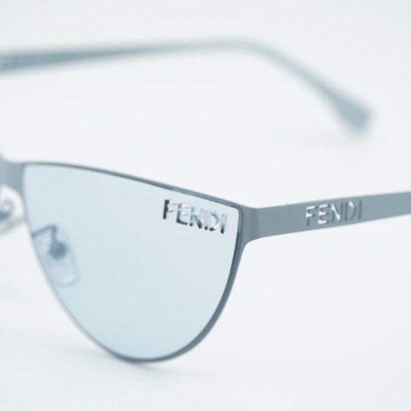 Fendi Fendi FE40138U 85V Sunglasses Blue Cat Eye Frame, Blue Lense Size ONE SIZE - 8 Thumbnail
