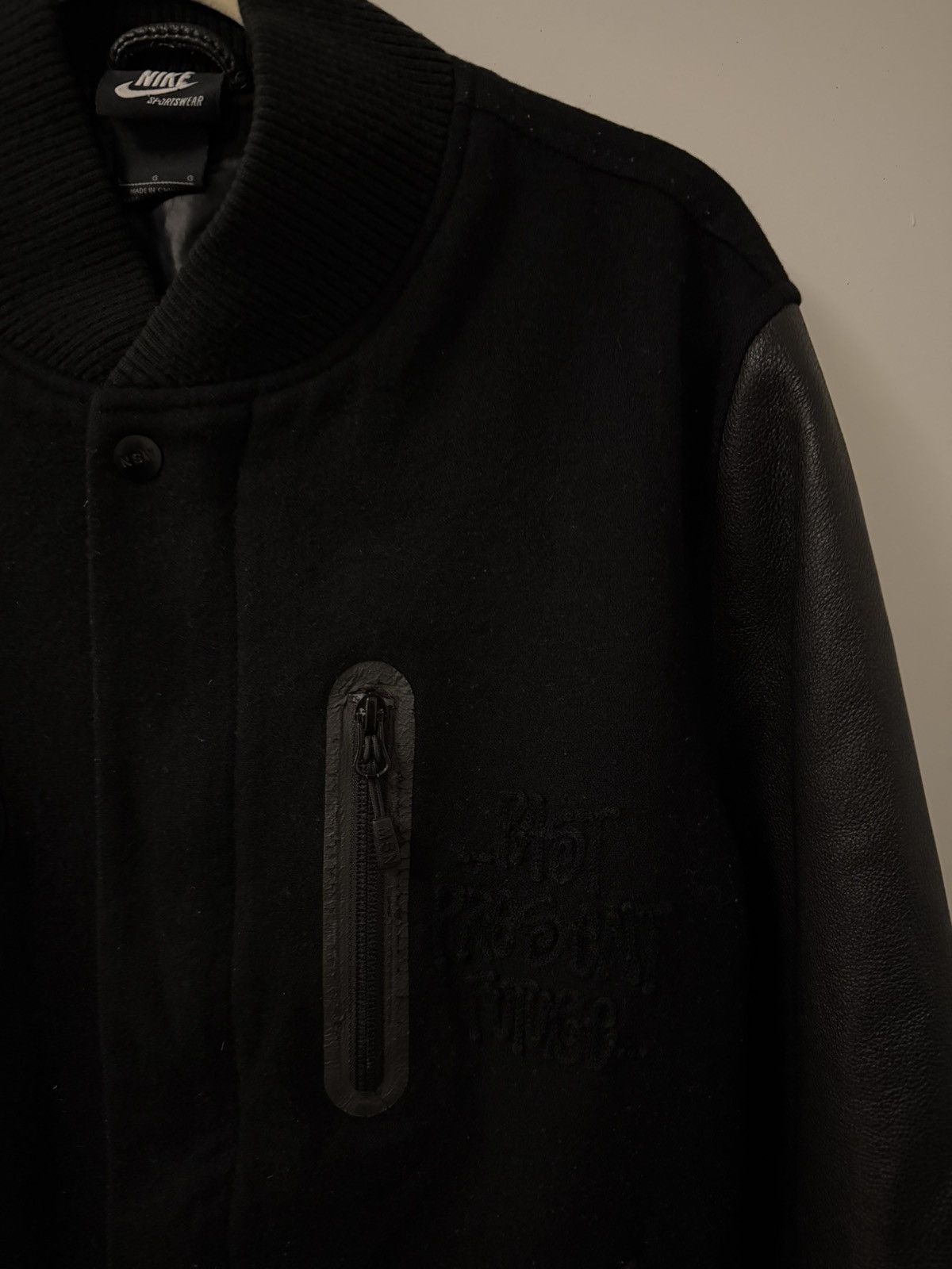 Nike × Stussy 30th Anniversary Destroyer Varsity Jacket, size L Size US L / EU 52-54 / 3 - 8 Thumbnail