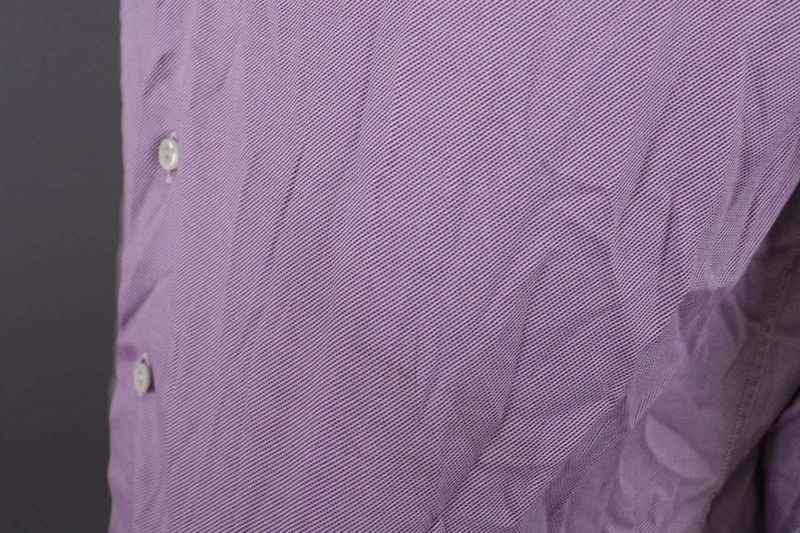 Giorgio Armani Giorgio Armani Purple Pinstripe Shirt Size 39 / 15 1/2 Size US M / EU 48-50 / 2 - 8 Thumbnail