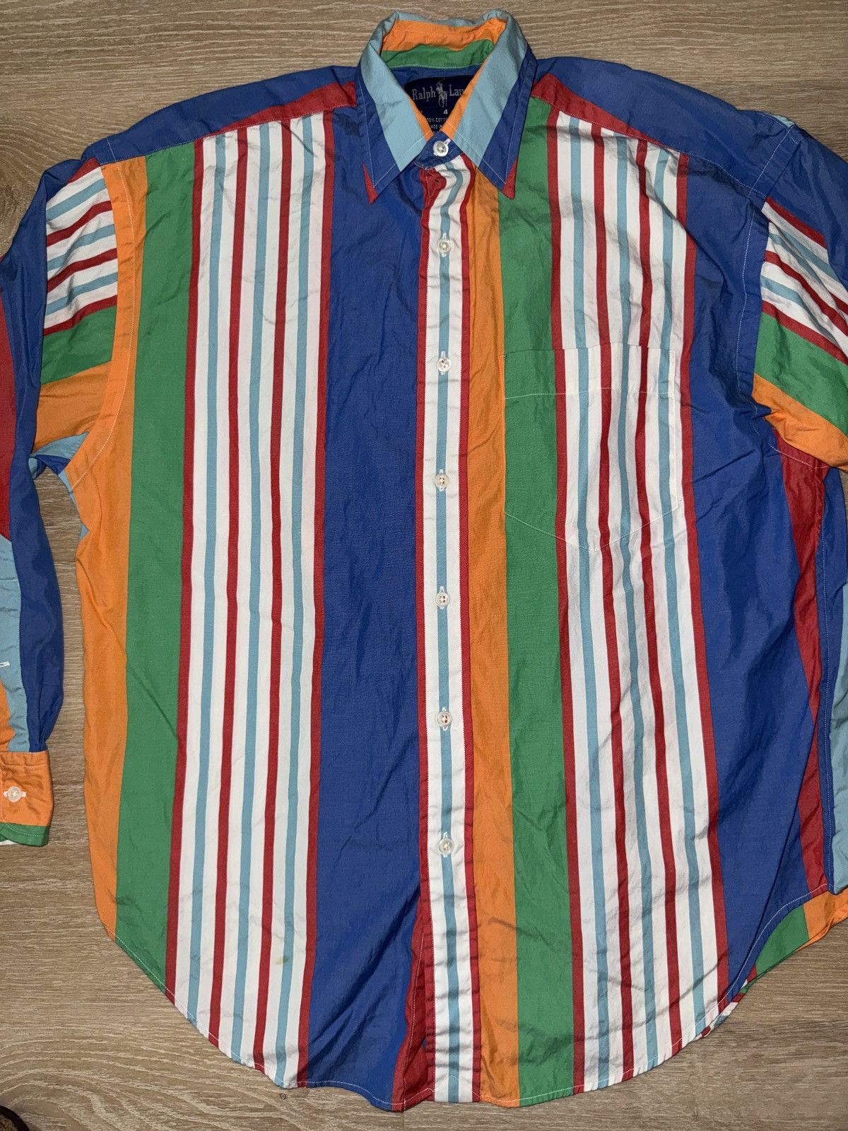 Polo Ralph Lauren Vintage Polo Ralph Lauren Striped Button Up Shirt Size 4 Size US M / EU 48-50 / 2 - 3 Thumbnail