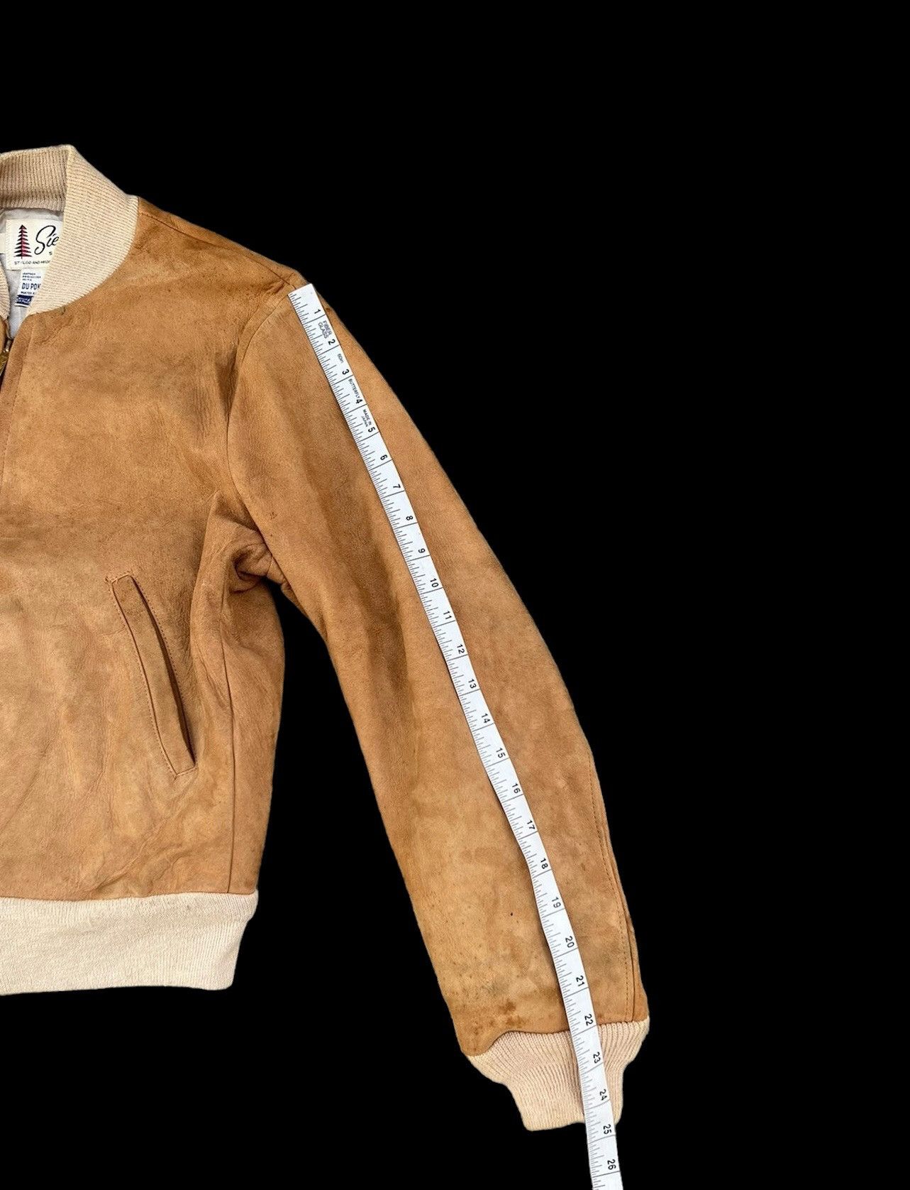 Leather 50s 60s Sierra Silton Dirty Patina Suede Leather Jacket Size US S / EU 44-46 / 1 - 4 Thumbnail