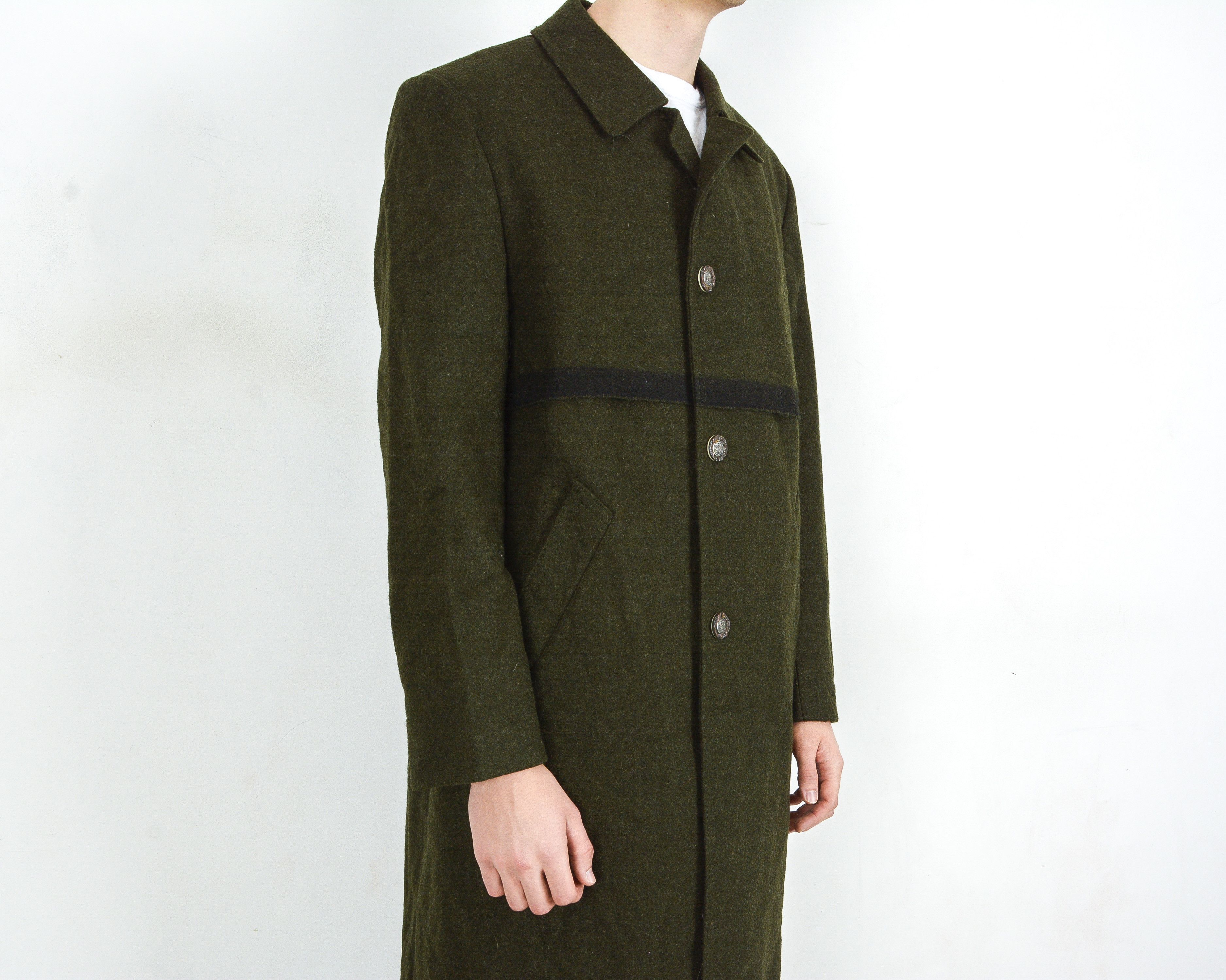 Vintage Munchen Pischl Loden Tyroler 80s Men L Wool Coat Jacket Mac Size US L / EU 52-54 / 3 - 4 Thumbnail