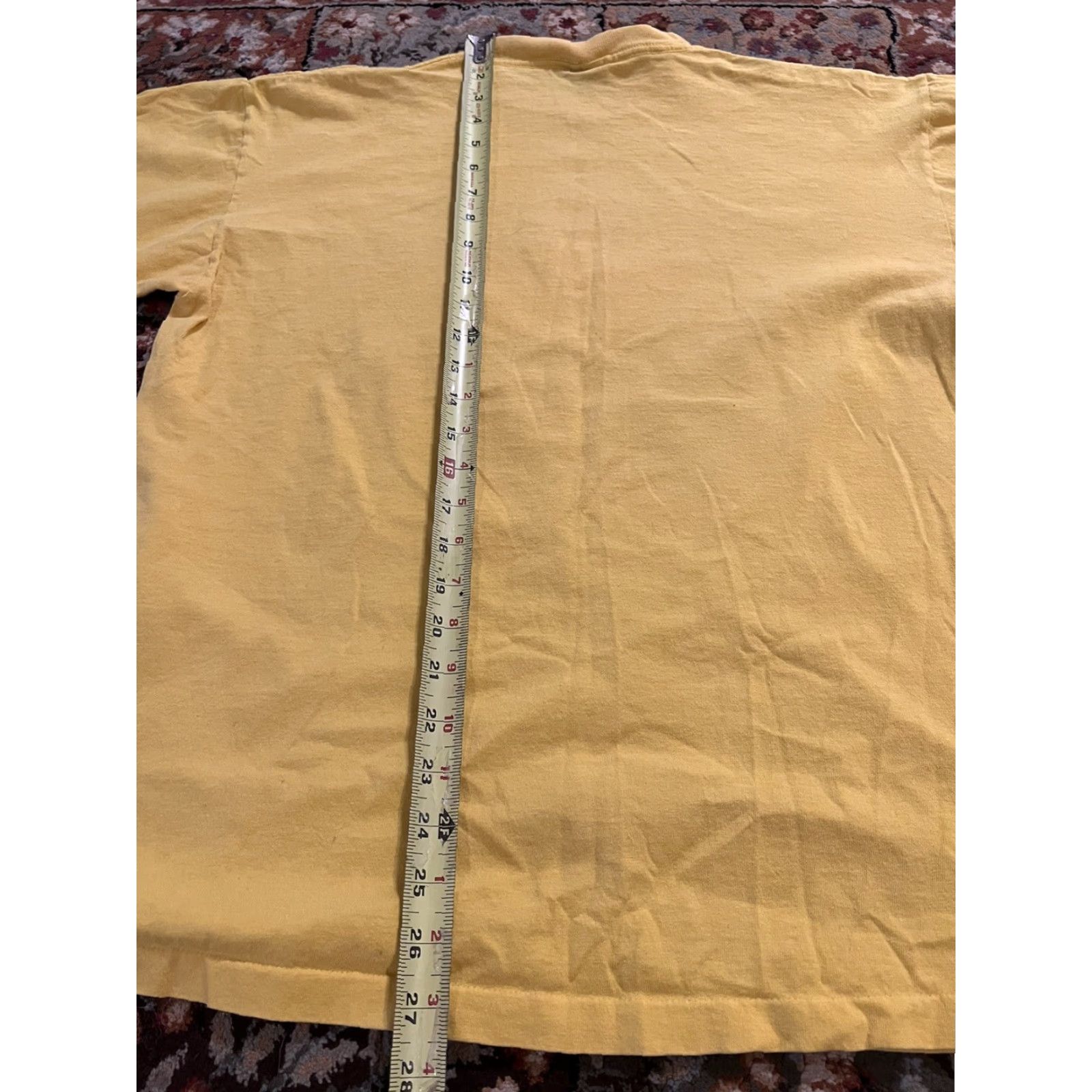 Vintage VINTAGE Chris Antoine Lake Tahoe Travel Art T Shirt Large Yellow Mens Cotton Signal Sports 1980s Art Size US L / EU 52-54 / 3 - 7 Thumbnail