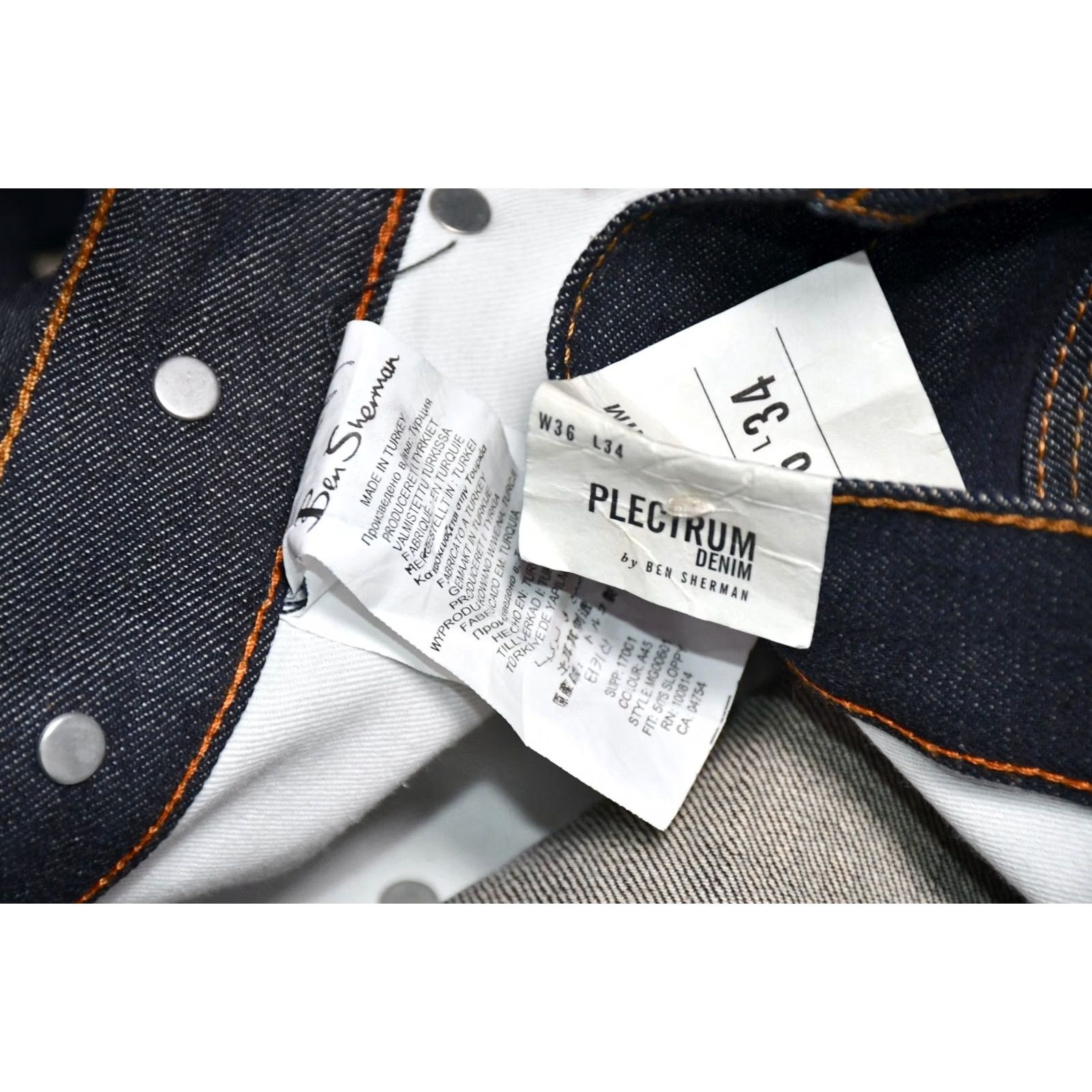 Ben Sherman Ben Sherman Plectrum Japanese Denim Jeans W36 L34 Men Jeans Blue Cotton Den im Vintage: No Size US 36 / EU 52 - 6 Thumbnail