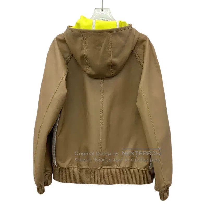 Gucci Gucci Brown hooded zipper long-sleeved leather jacket Size US M / EU 48-50 / 2 - 2 Thumbnail