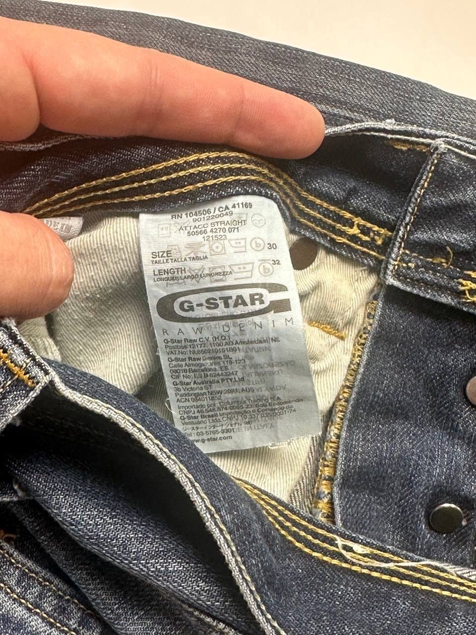 G-Star Vintage G Star Raw Demin Washed Jean Japanese Y2k Size US 30 / EU 46 - 7 Thumbnail