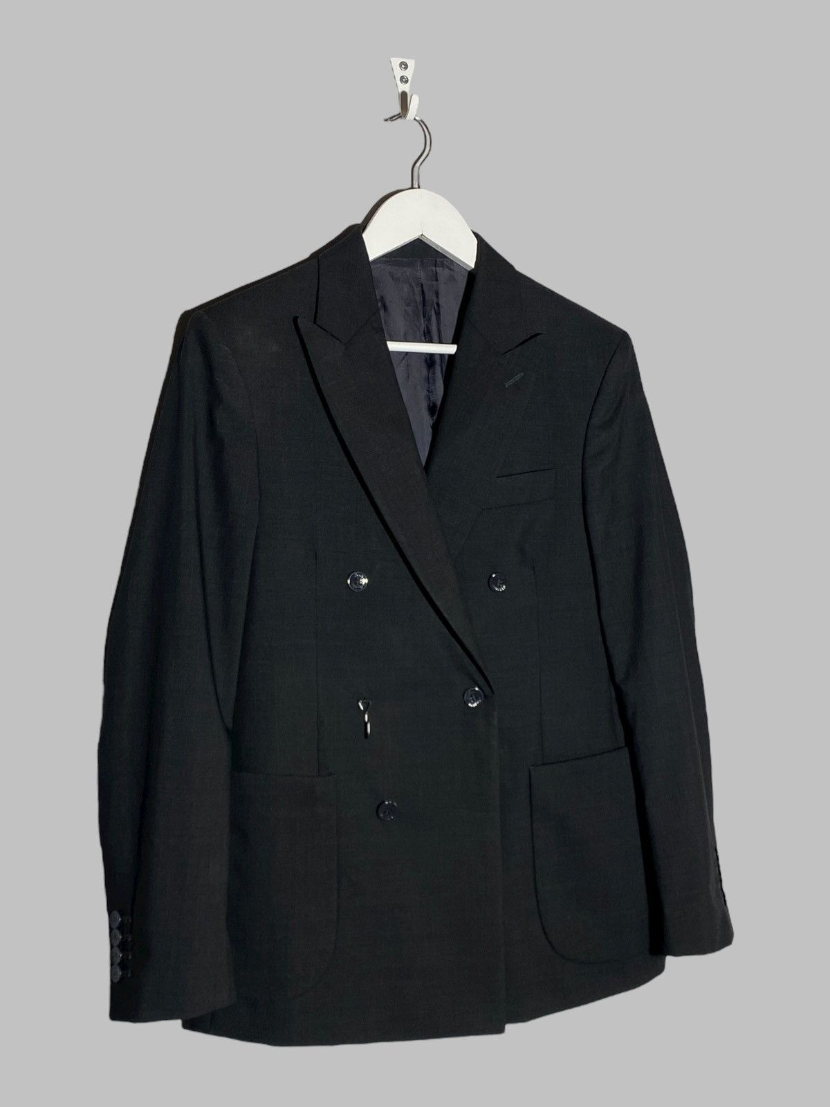 Louis Vuitton Louis Vuitton Equipe Double Breasted Grey Blazer Men’s Size 44R - 2 Thumbnail