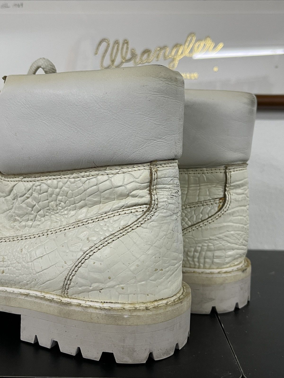 14th Addiction Juvenile Delinquent Balenciaga Style Crocodile Leather Boots Size US 9.5 / EU 42-43 - 15 Thumbnail