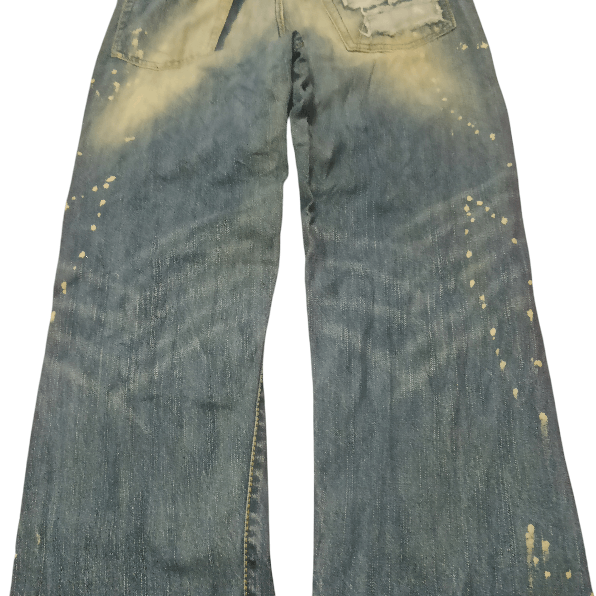 Who Decides War Big train Patchwork Distressed Jeans Painted Splash Design Size US 32 / EU 48 - 12 Thumbnail
