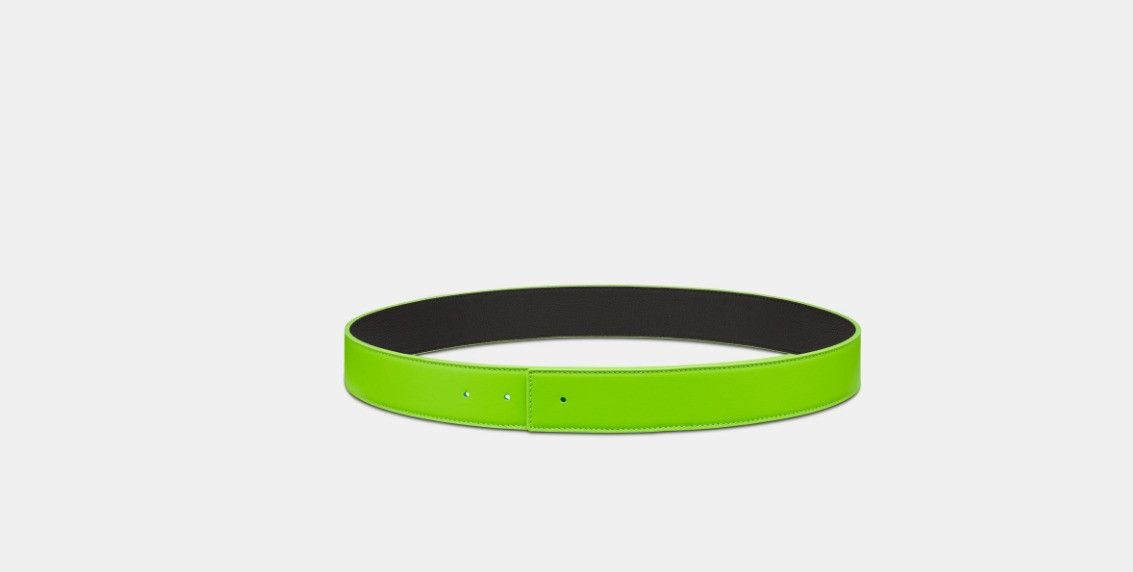 image of Dior O1W1Db10524 Size: 35Mm / Belt In Pistachio & Black in Pistachio/Black, Men's