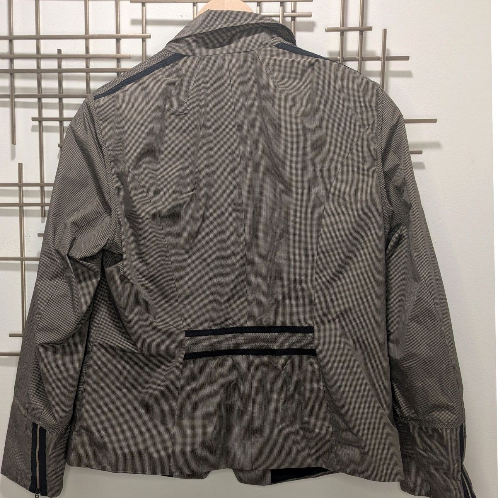 Vintage Bianca Jacket Brown Check Utility Pockets Women's Size 10 Regular Polyester Lined Casual Workwear Vintage: No Size L / US 10 / IT 46 - 3 Thumbnail