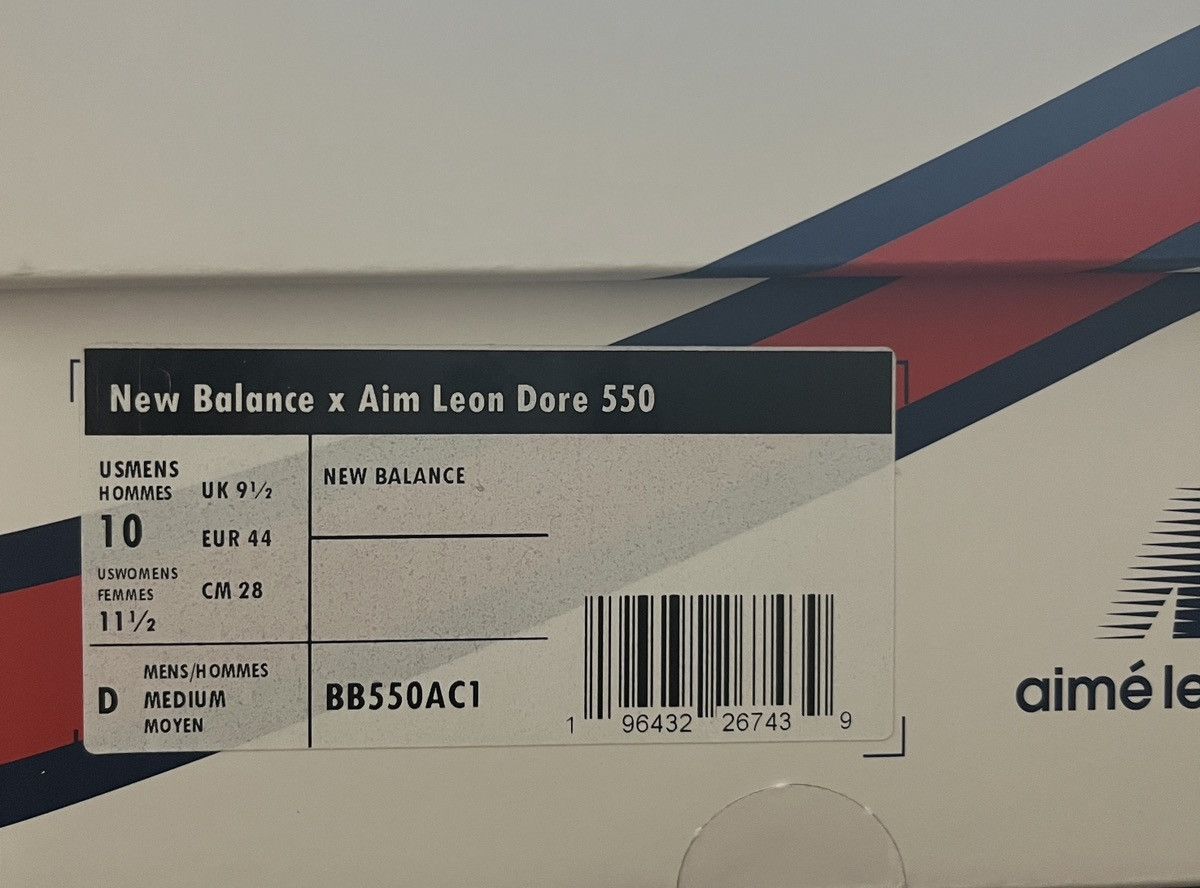 Aime Leon Dore × New Balance Aime Leon Dore - New Balance 550 ‘Grey Suede’ Size US 10 / EU 43 - 8 Thumbnail